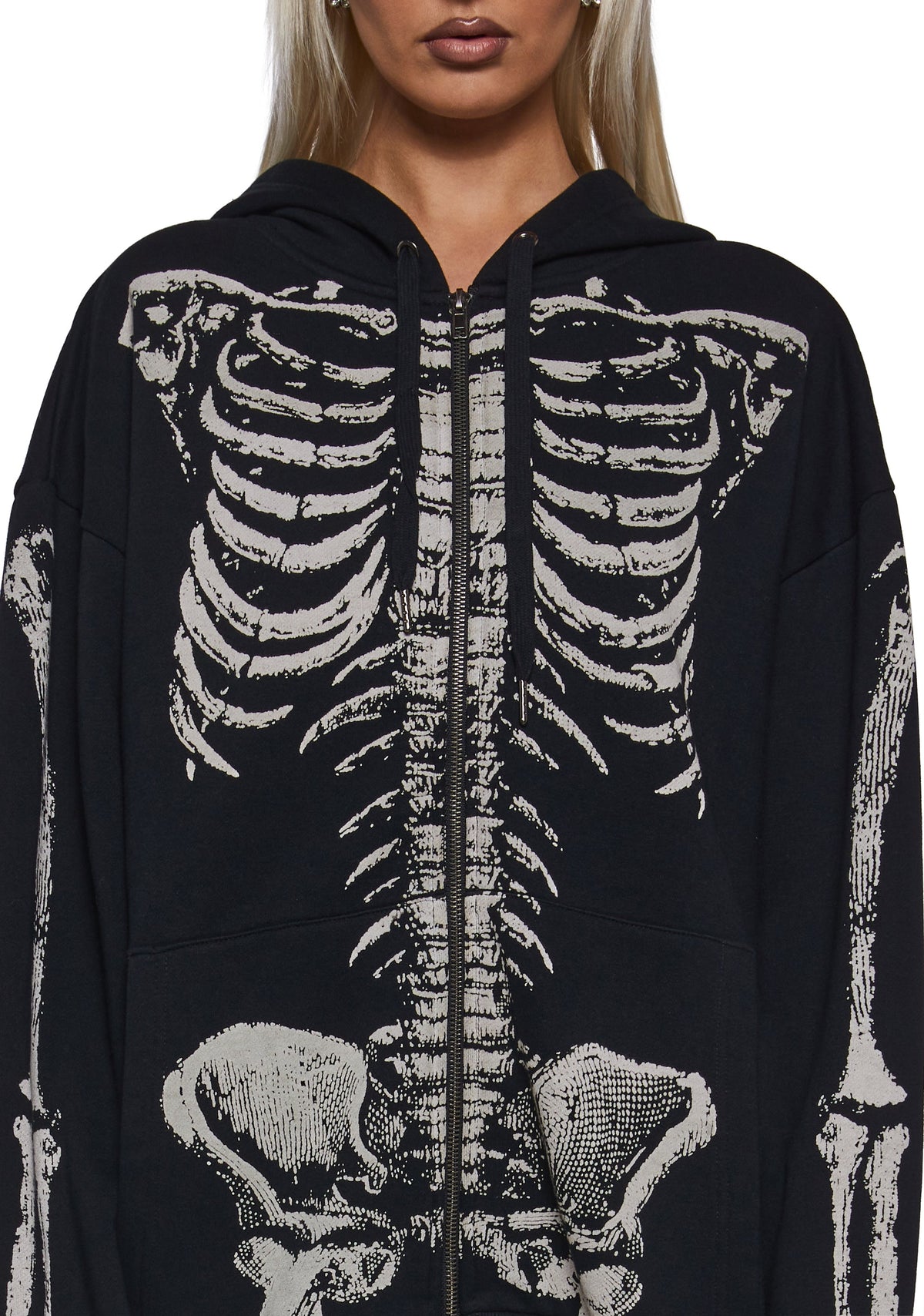 Spine Chiller Zip-Up Hoodie