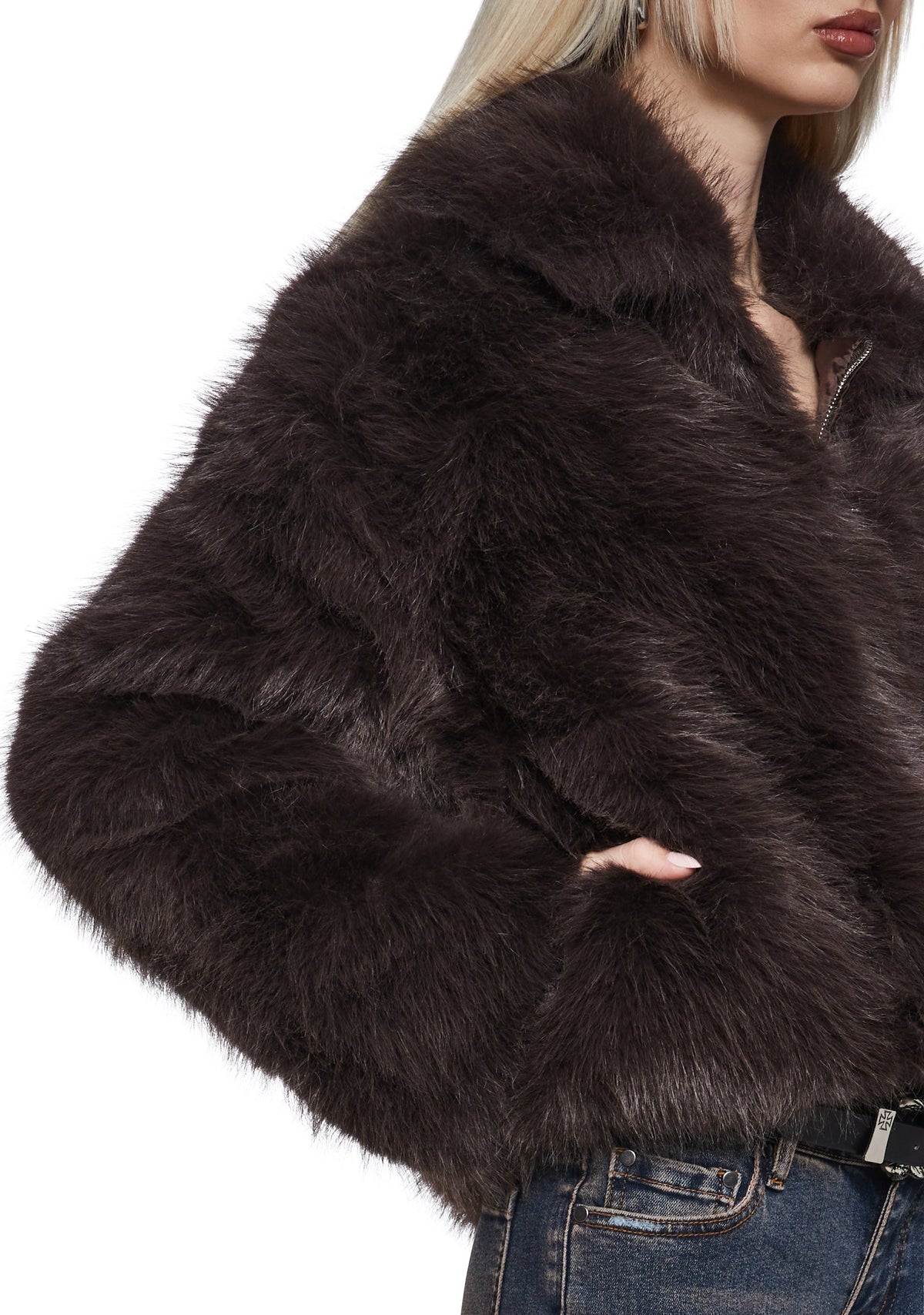Cancelled List Faux Fur Coat