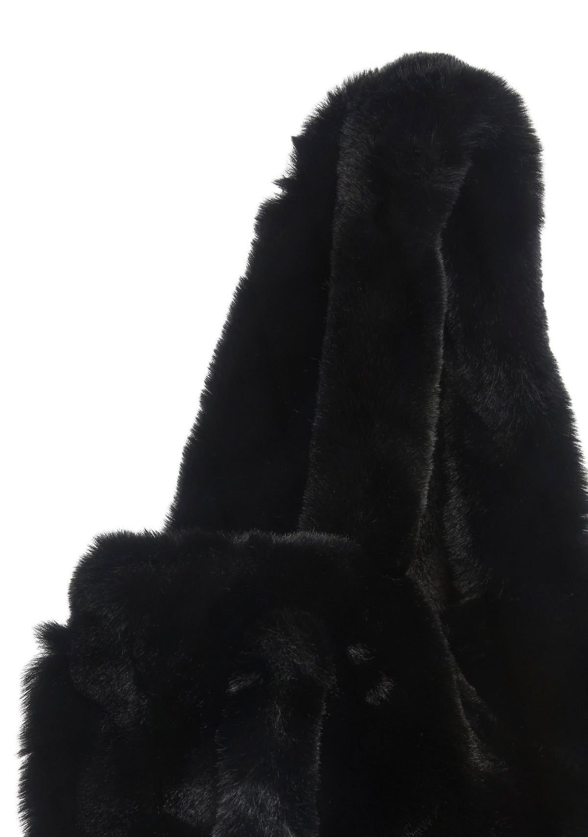 Cutie Pie Faux Fur Bag - Black