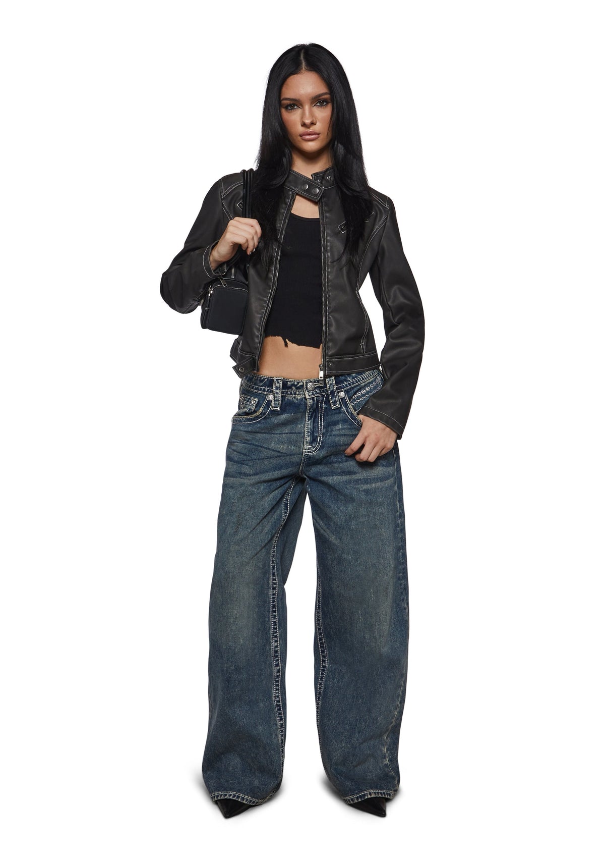 Chamber Low Rise Baggy Jeans