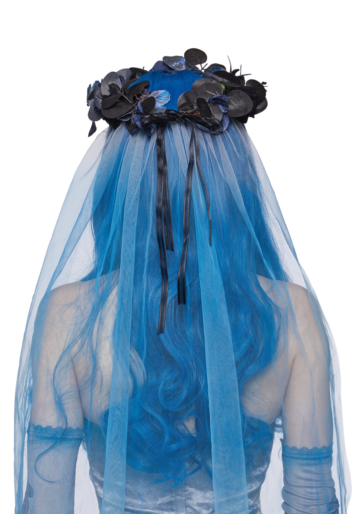 Cartoon Dead Bride Costume and Wig set