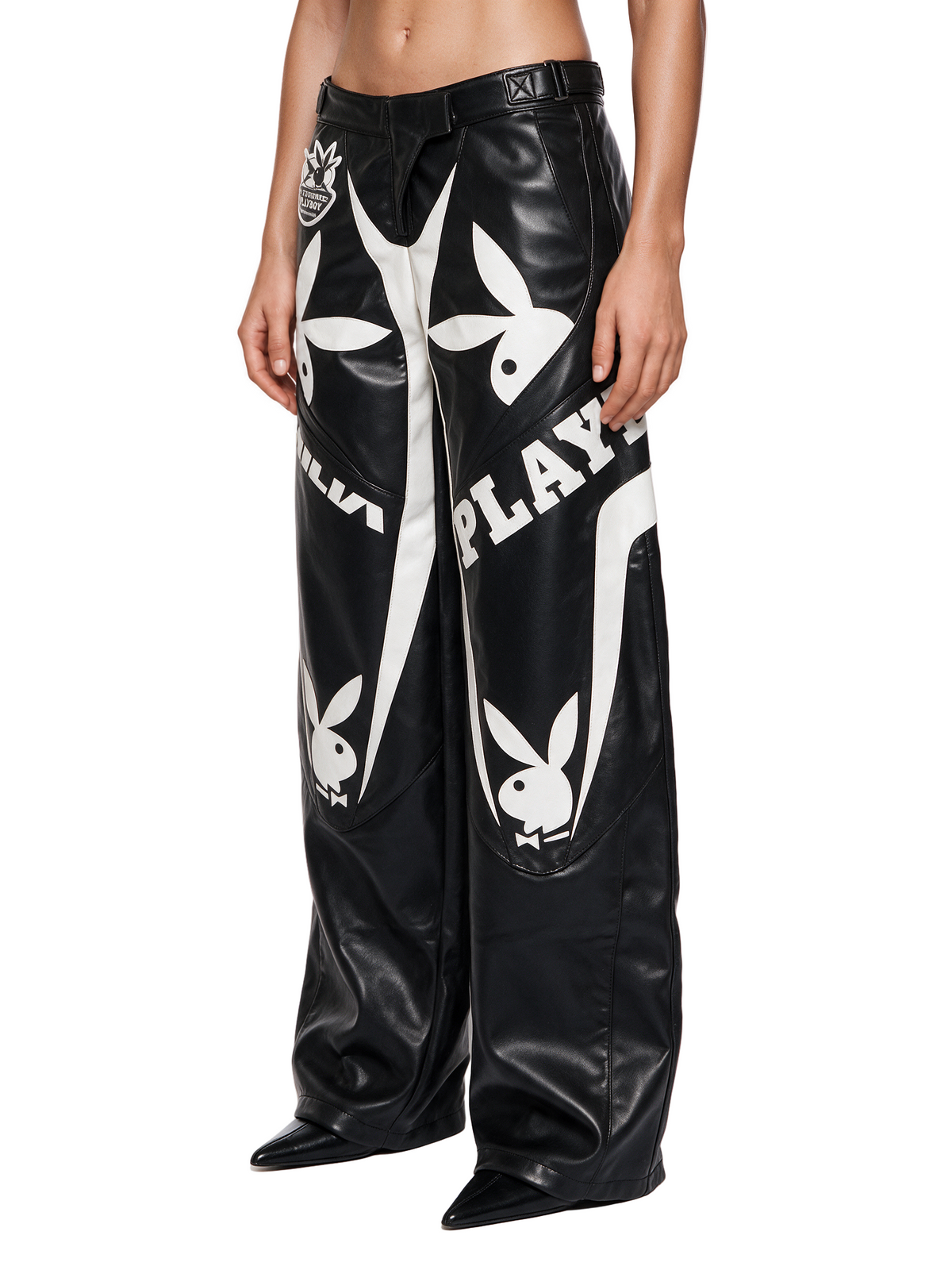 Playboy Moto Pants - Black