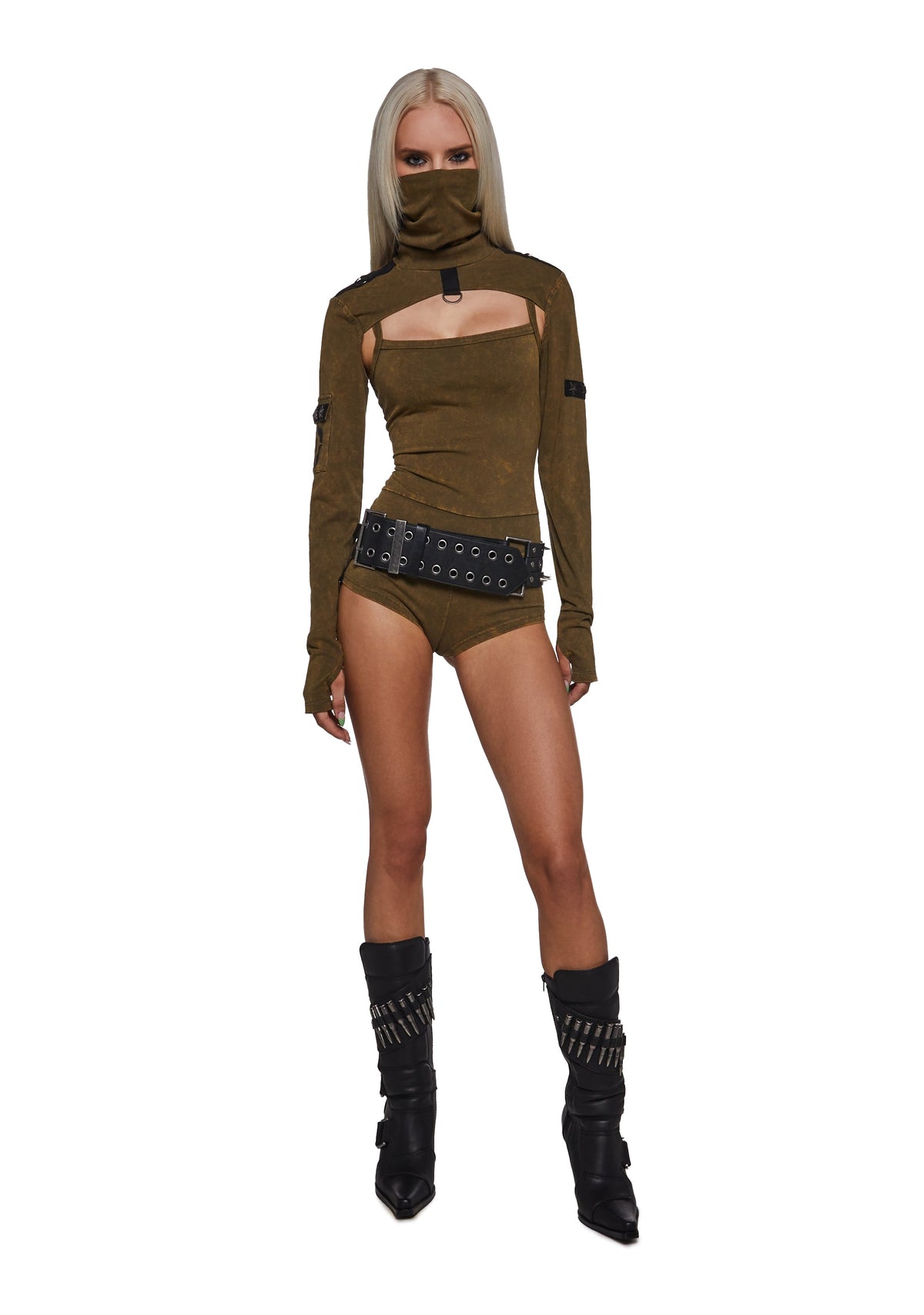Outro Knit Romper And Shrug Set