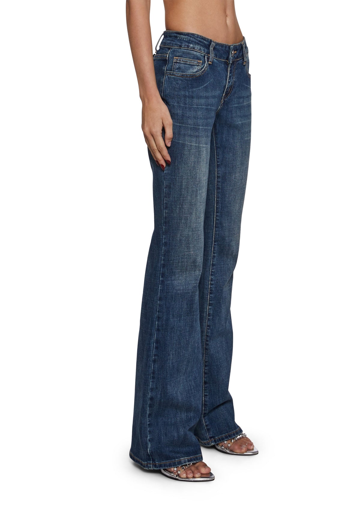 Low Rise Boot Cut Jeans
