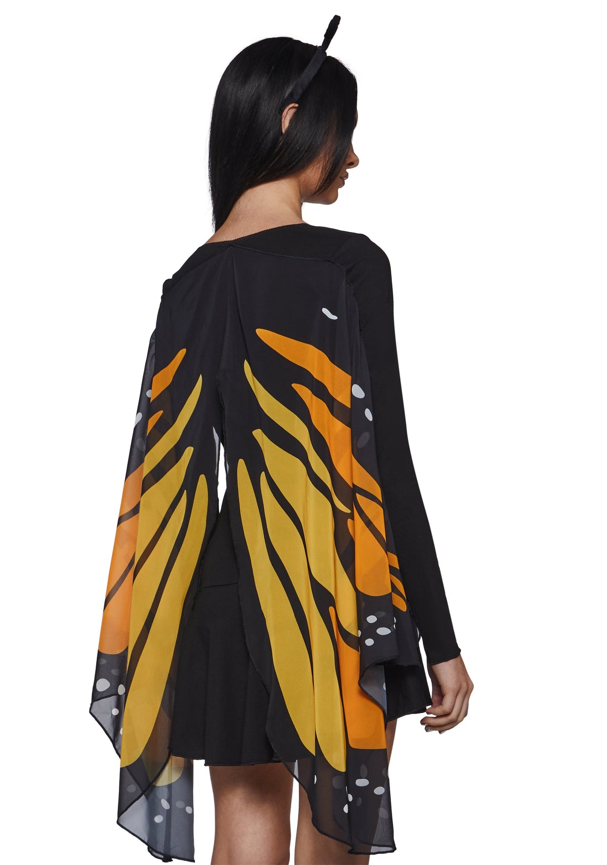 Monarch Butterfly Costume with Orange Wings