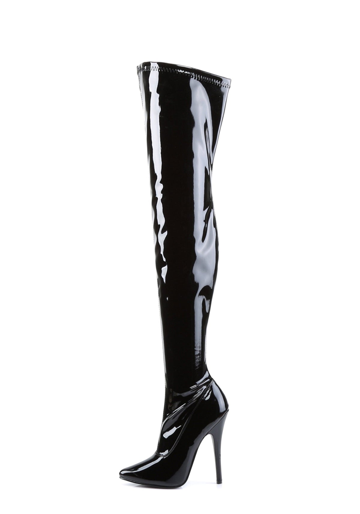 Domina-3000 Thigh High Boots-Black