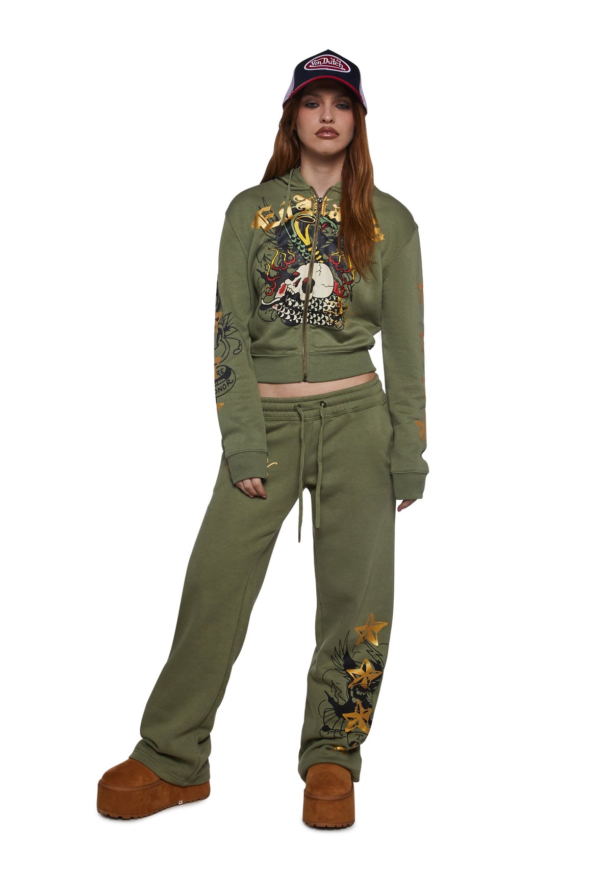 Cobra Flame Zip Front Hoodie