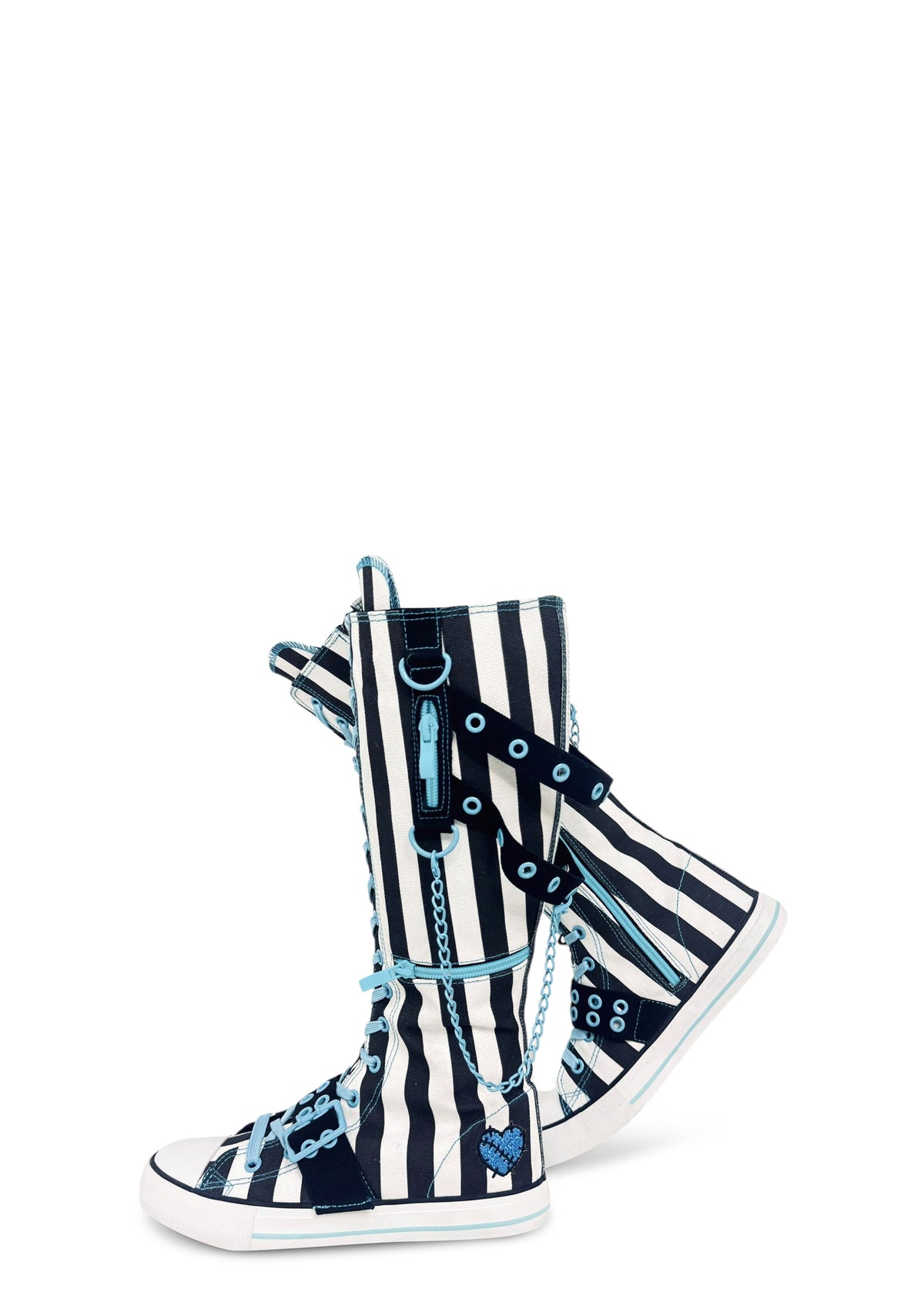 Rawr XD Monster High Knee High Sneakers - Stripes