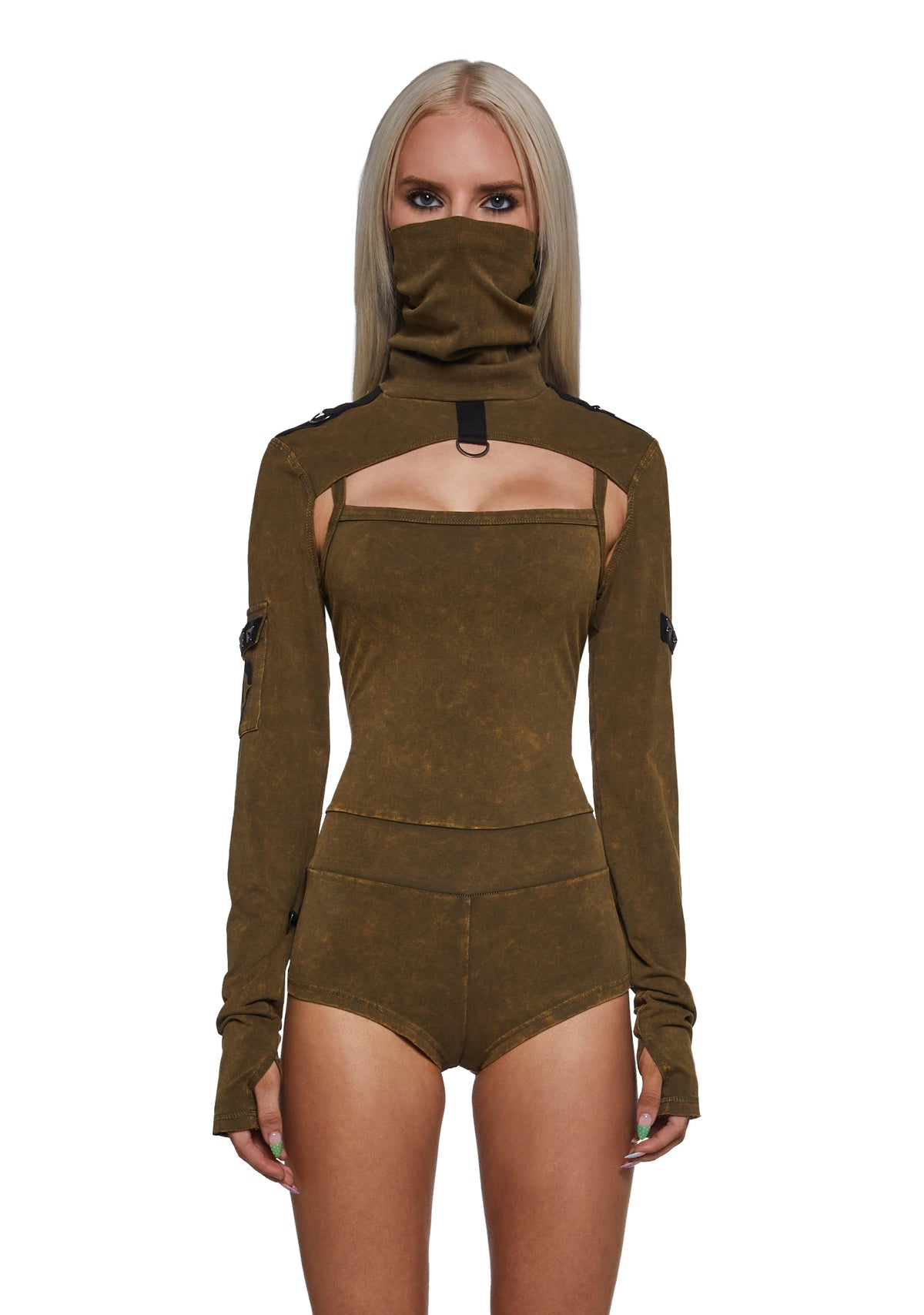 Outro Knit Romper And Shrug Set