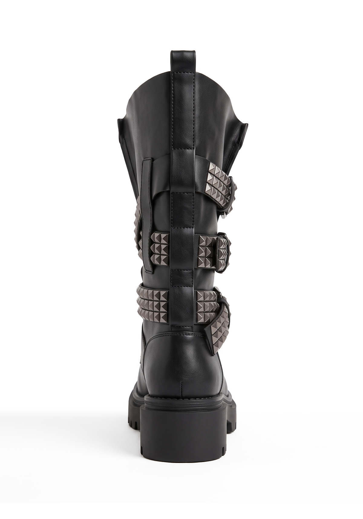 Destruct Studded Knee High Platform Boots