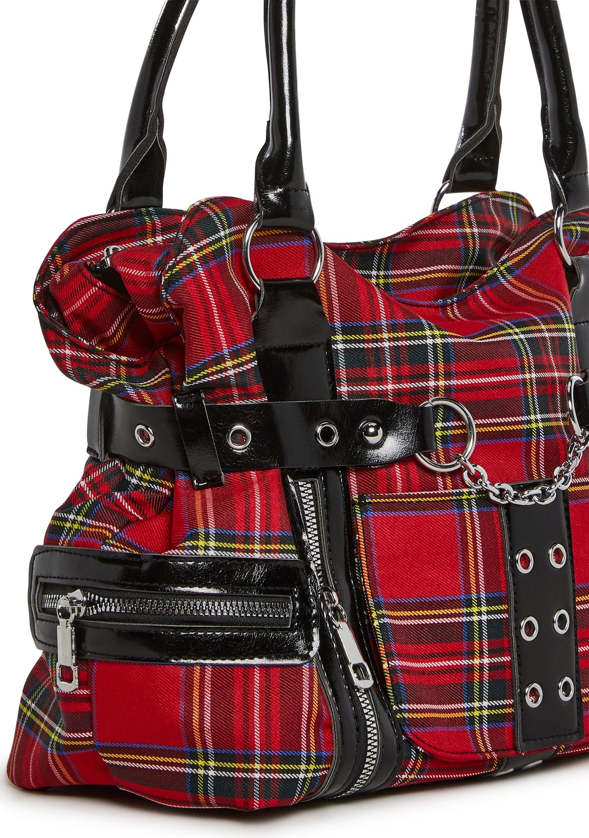 Rebel Class Plaid Shoulder Bag