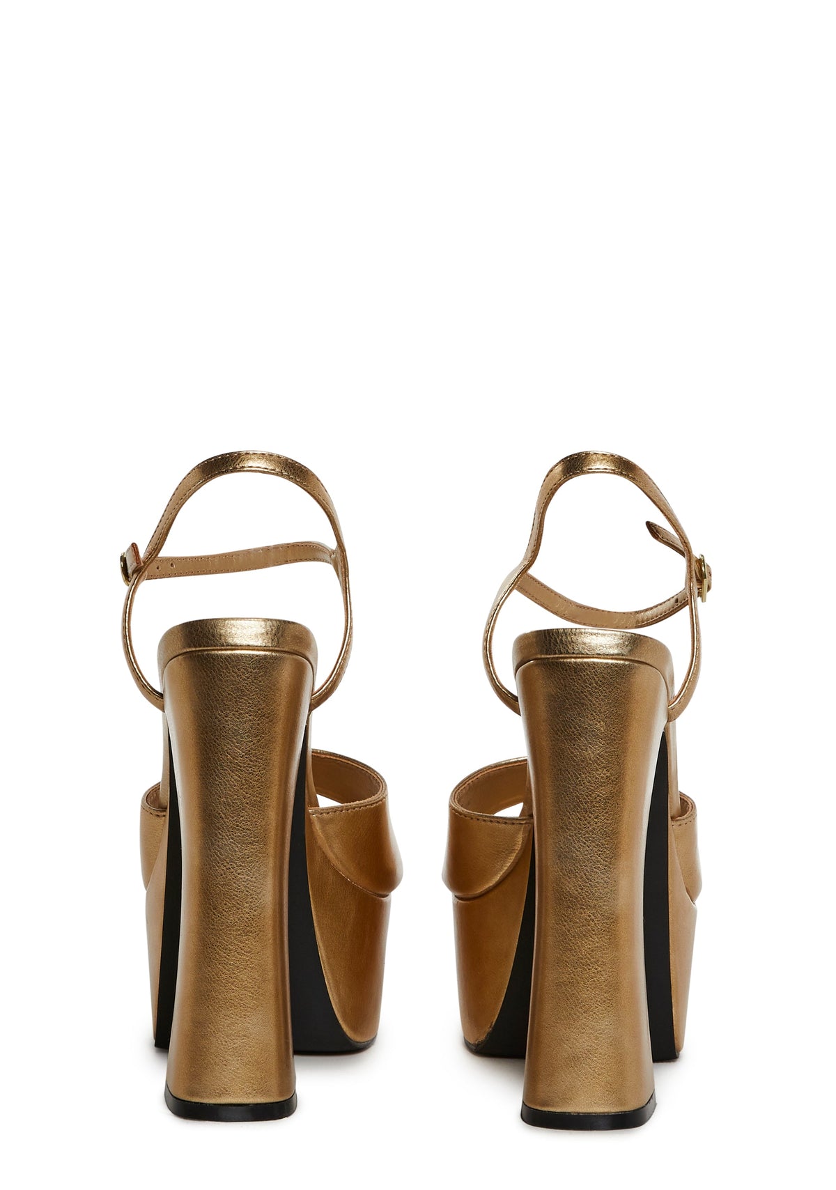 Revelation Platform Heels - Gold