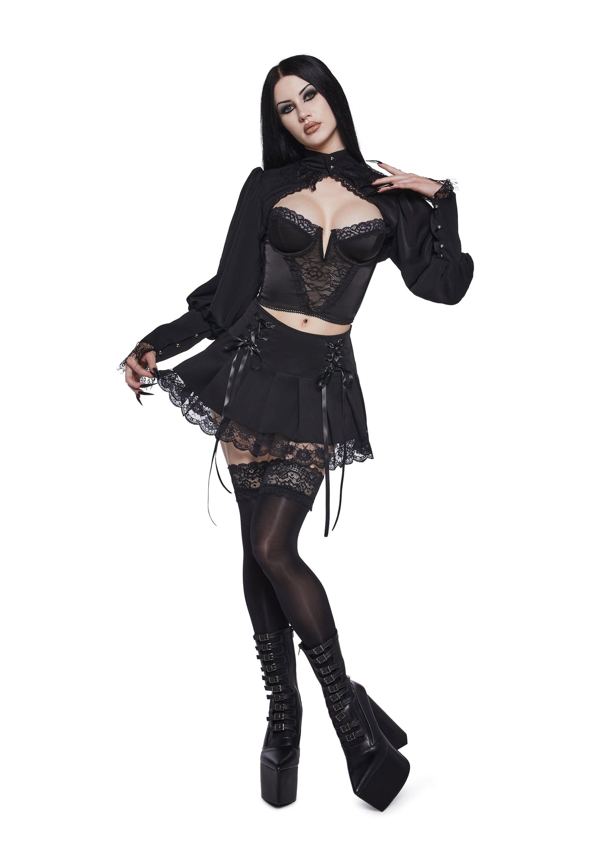 Night Manor Long Sleeve Shrug
