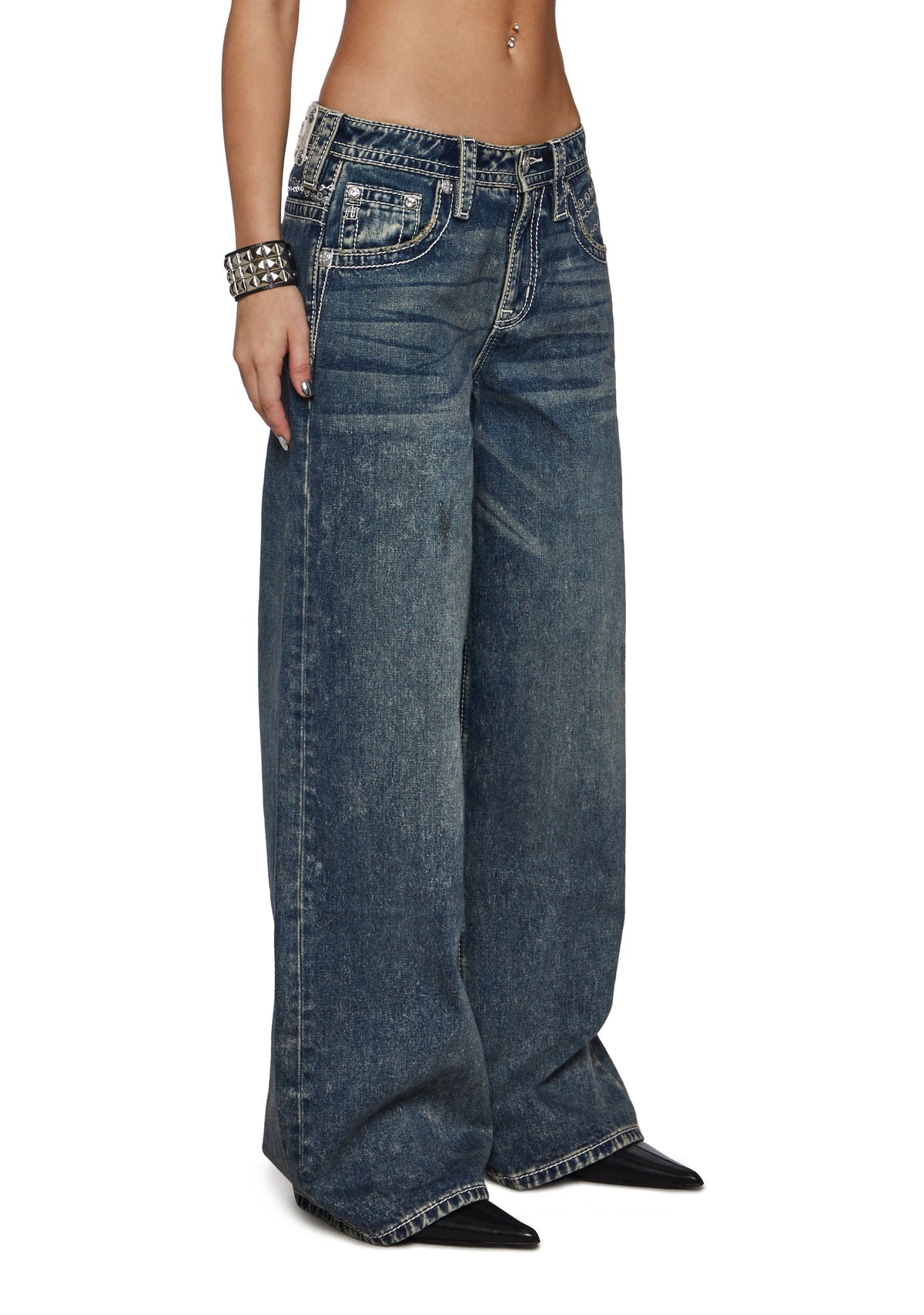 Chamber Low Rise Baggy Jeans