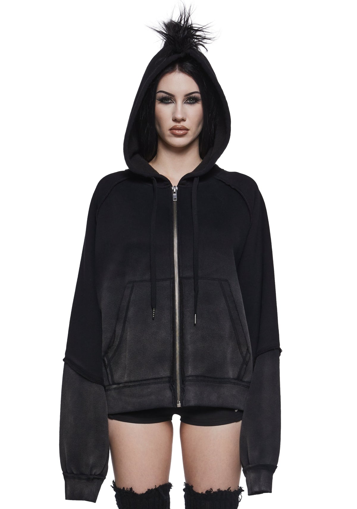 Punk Values Washed Hoodie