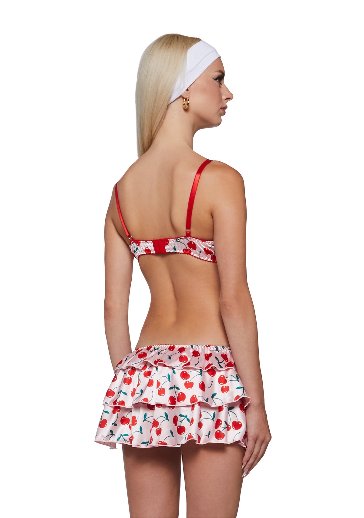 Like Cherry Pie Lingerie Mini Dress