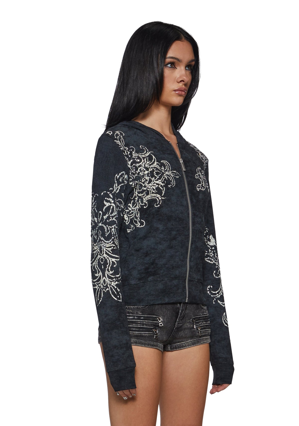 Elix Ornate Jacket - Black