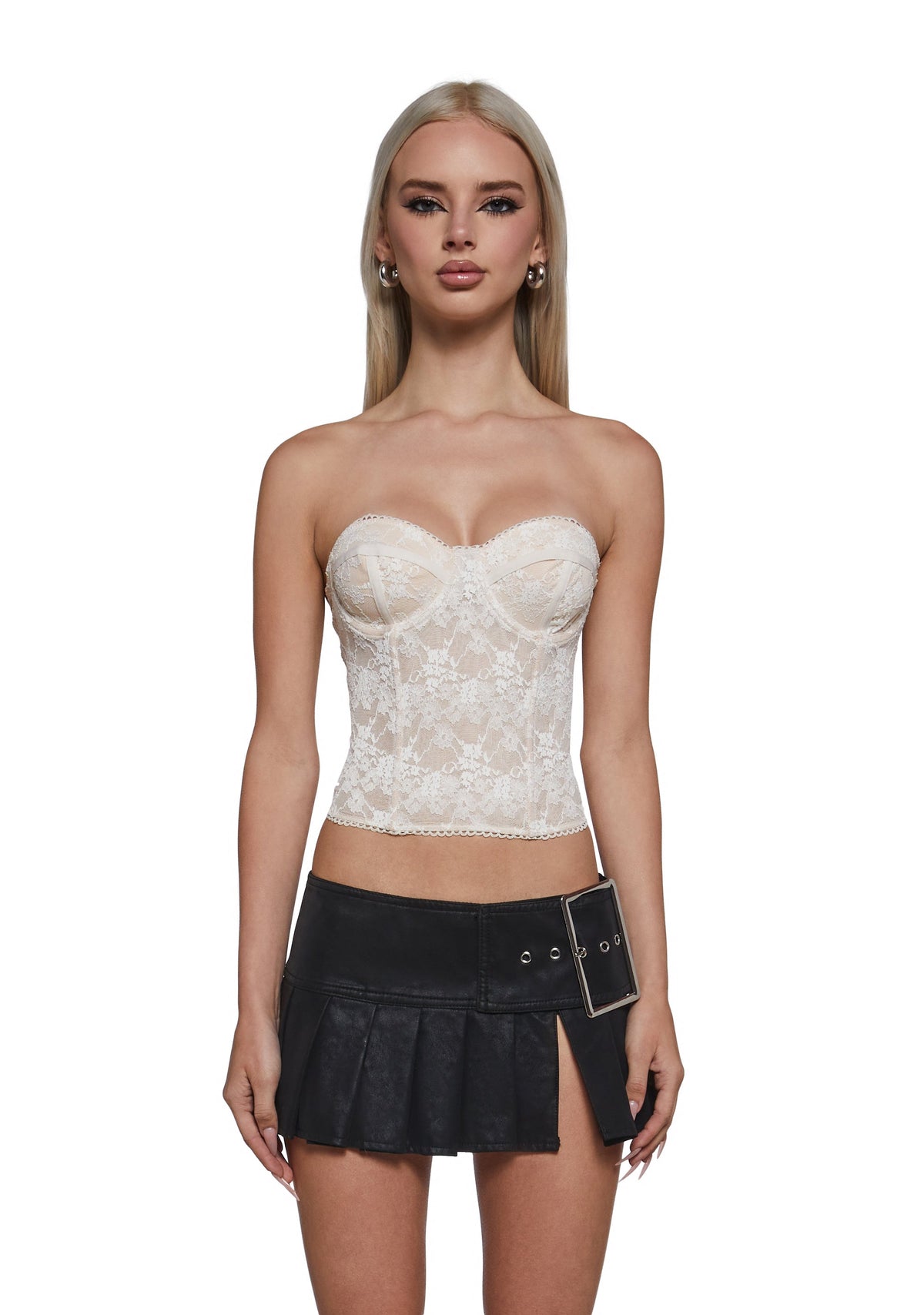 Total Siren Lace Corset Top - Ivory