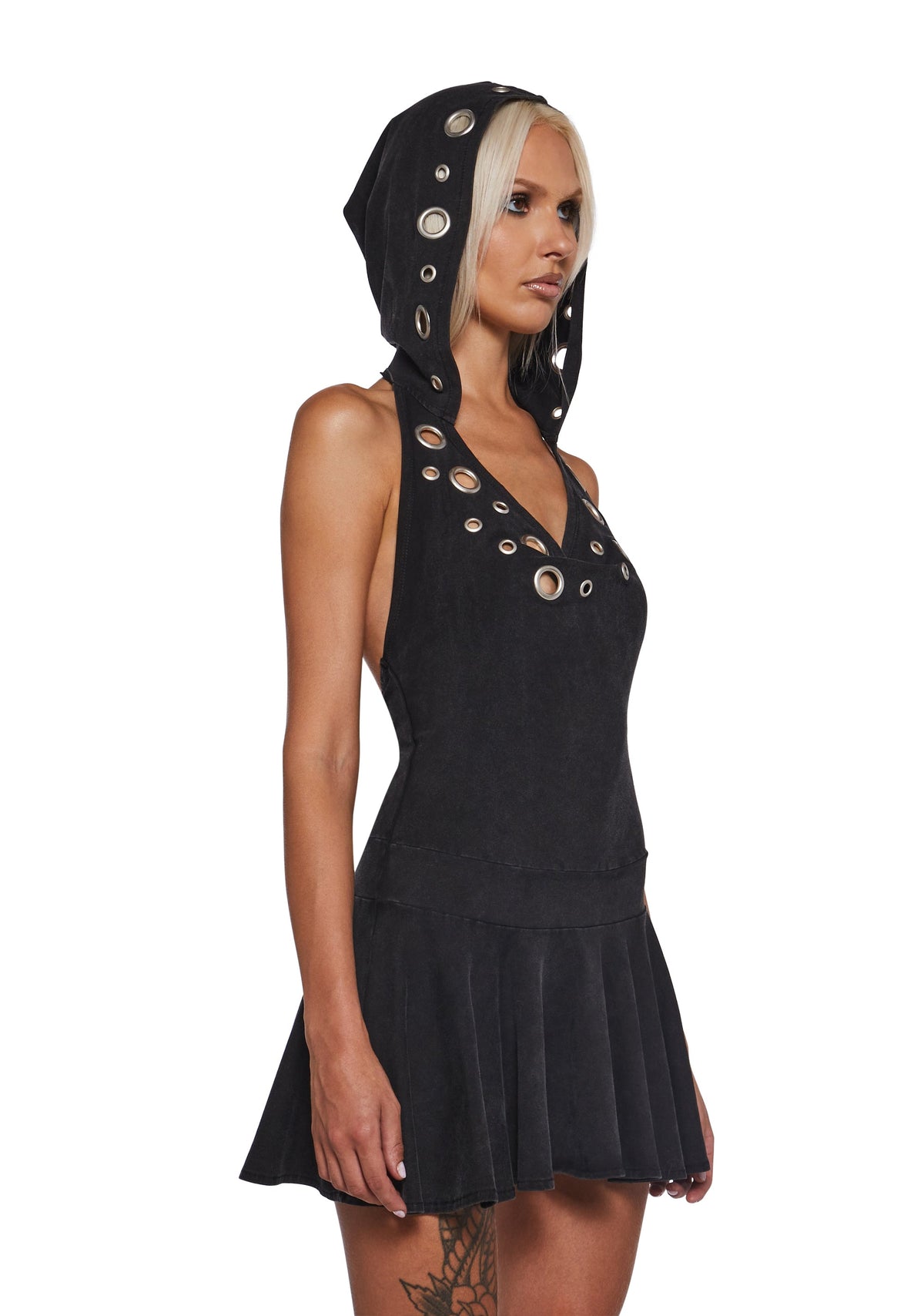 Cloak And Dagger Hooded Dress