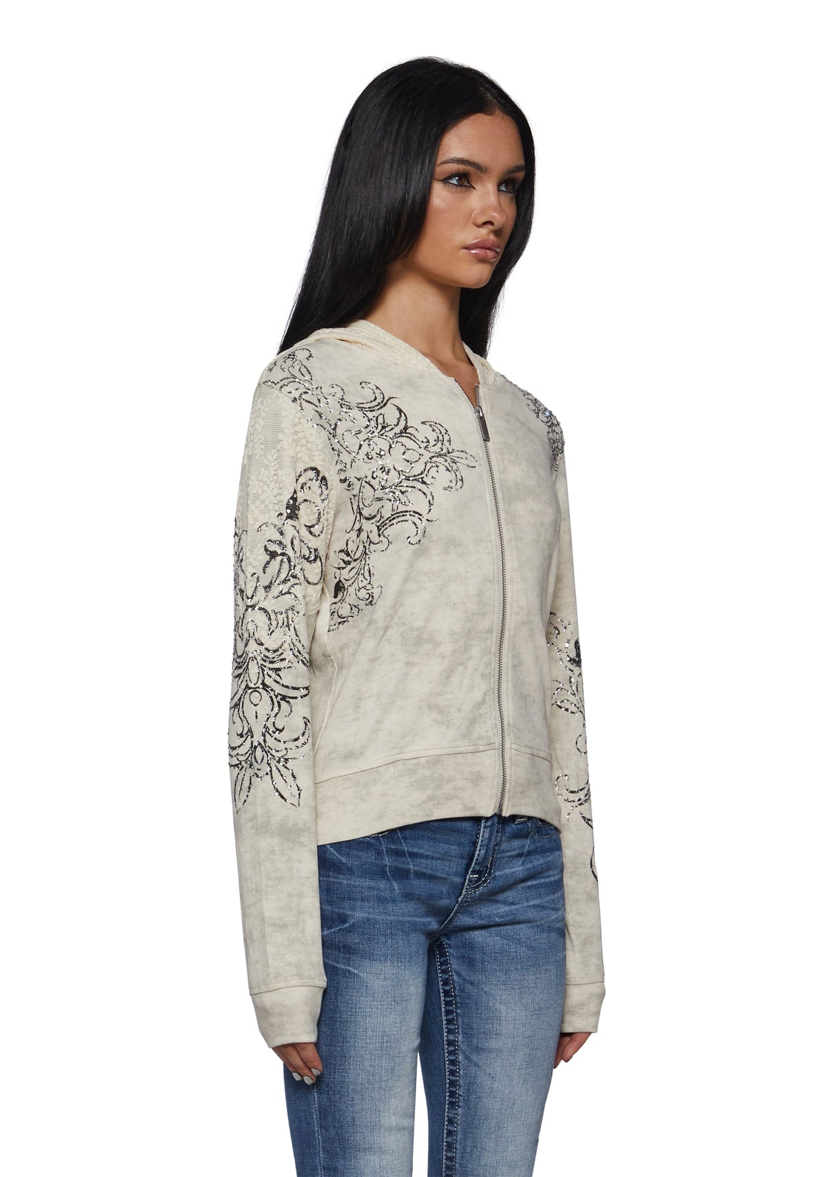Elix Ornate Jacket - Off White