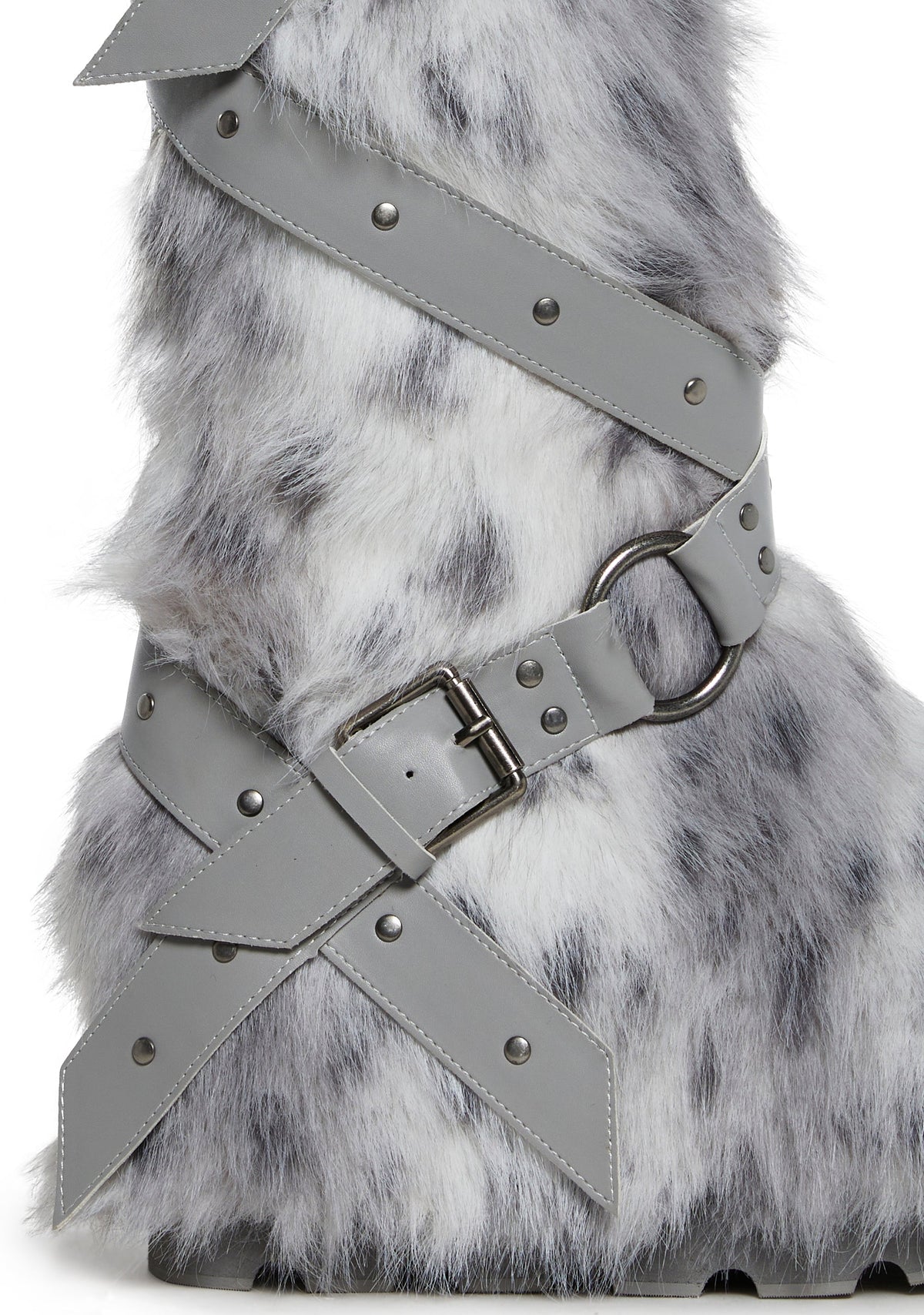 Wild Instincts Faux Fur Boots - White
