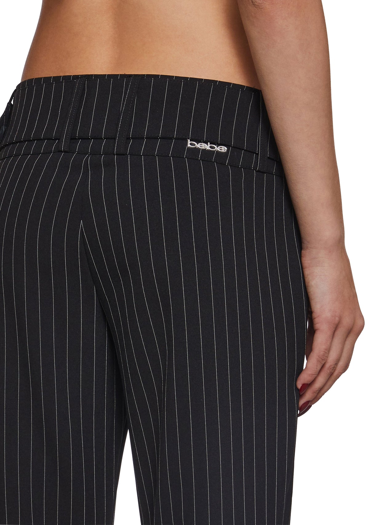 Pinstripe Low Rise Slacks