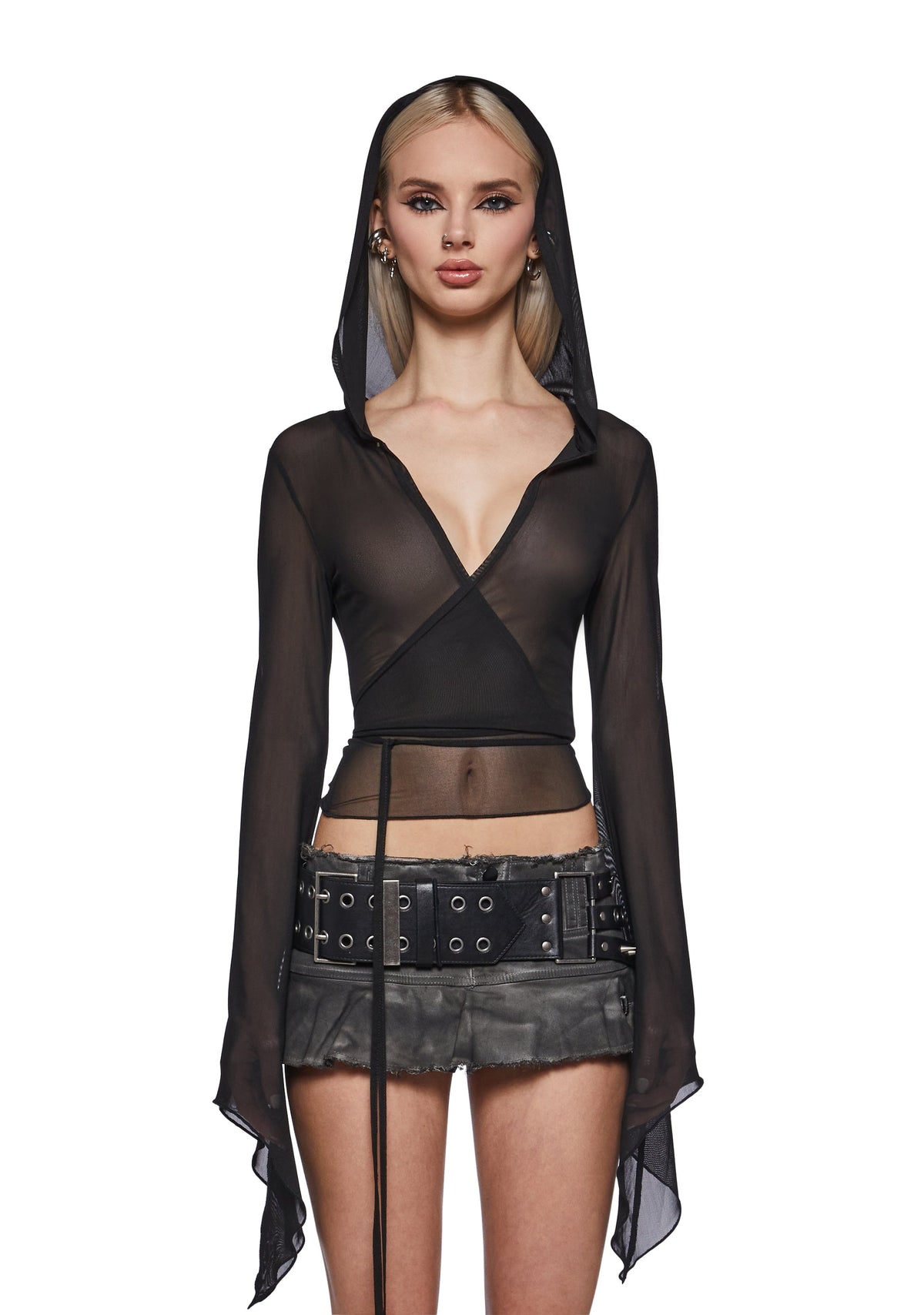 Siren Long Sleeve Wrap Top