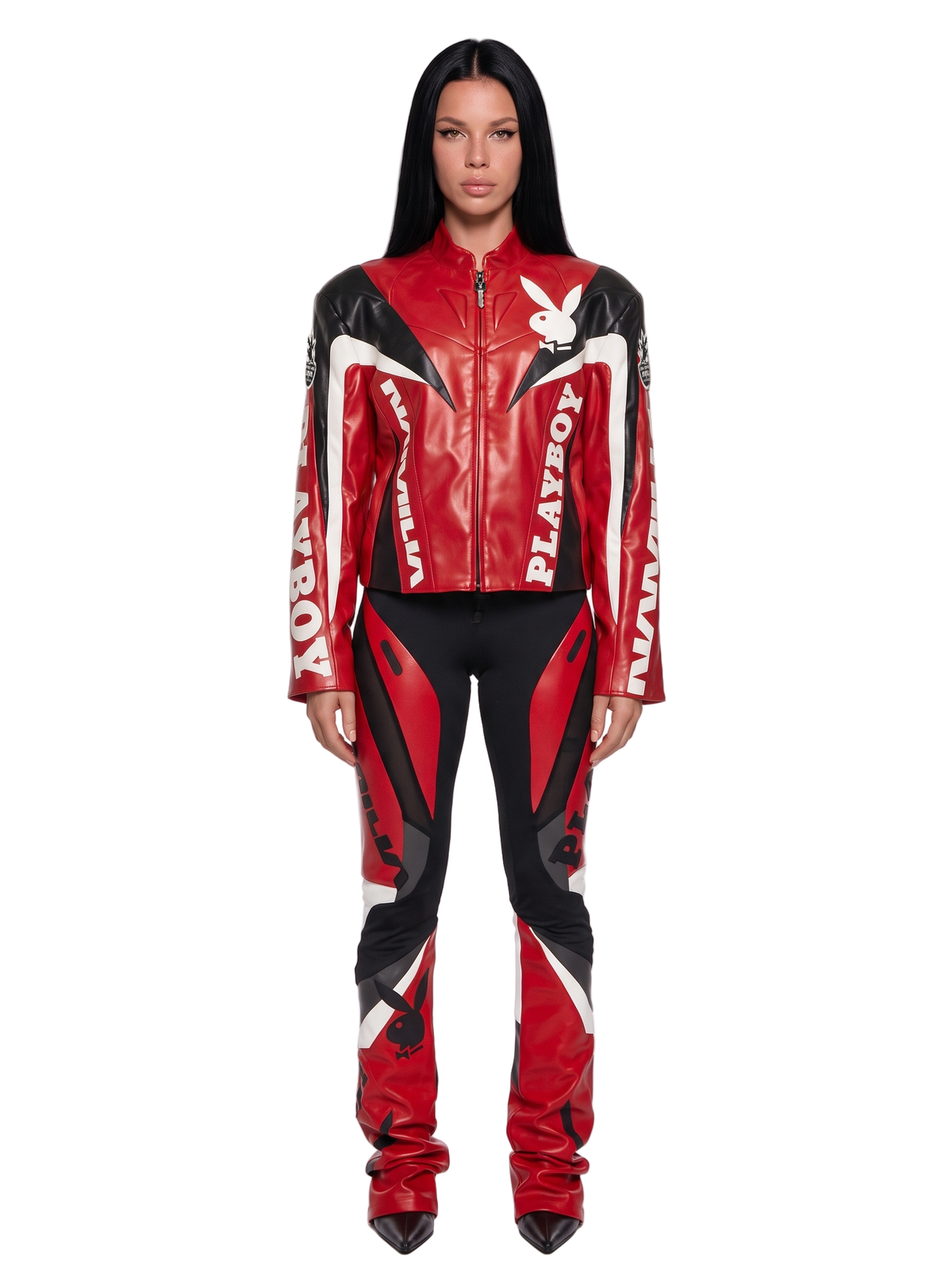 Playboy Moto Jacket - Red