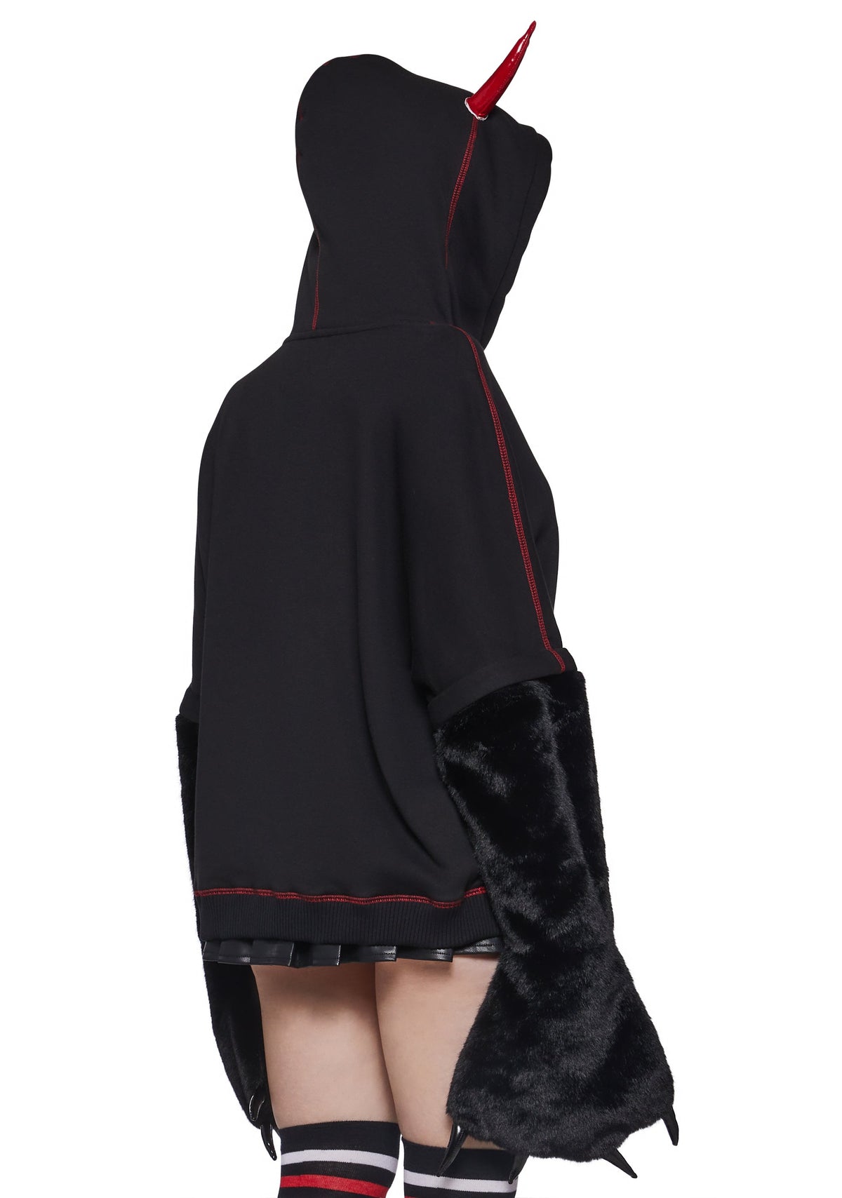 Devil Oversized Hoodie with Big Paws