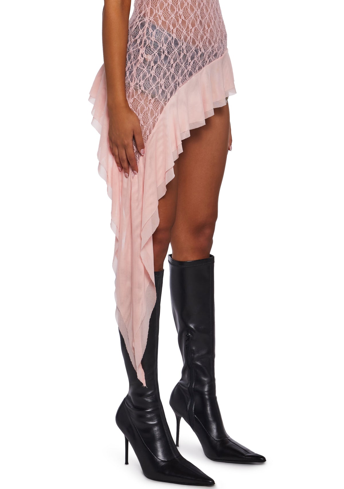 Sea Maiden Asymmetrical Top - Pink