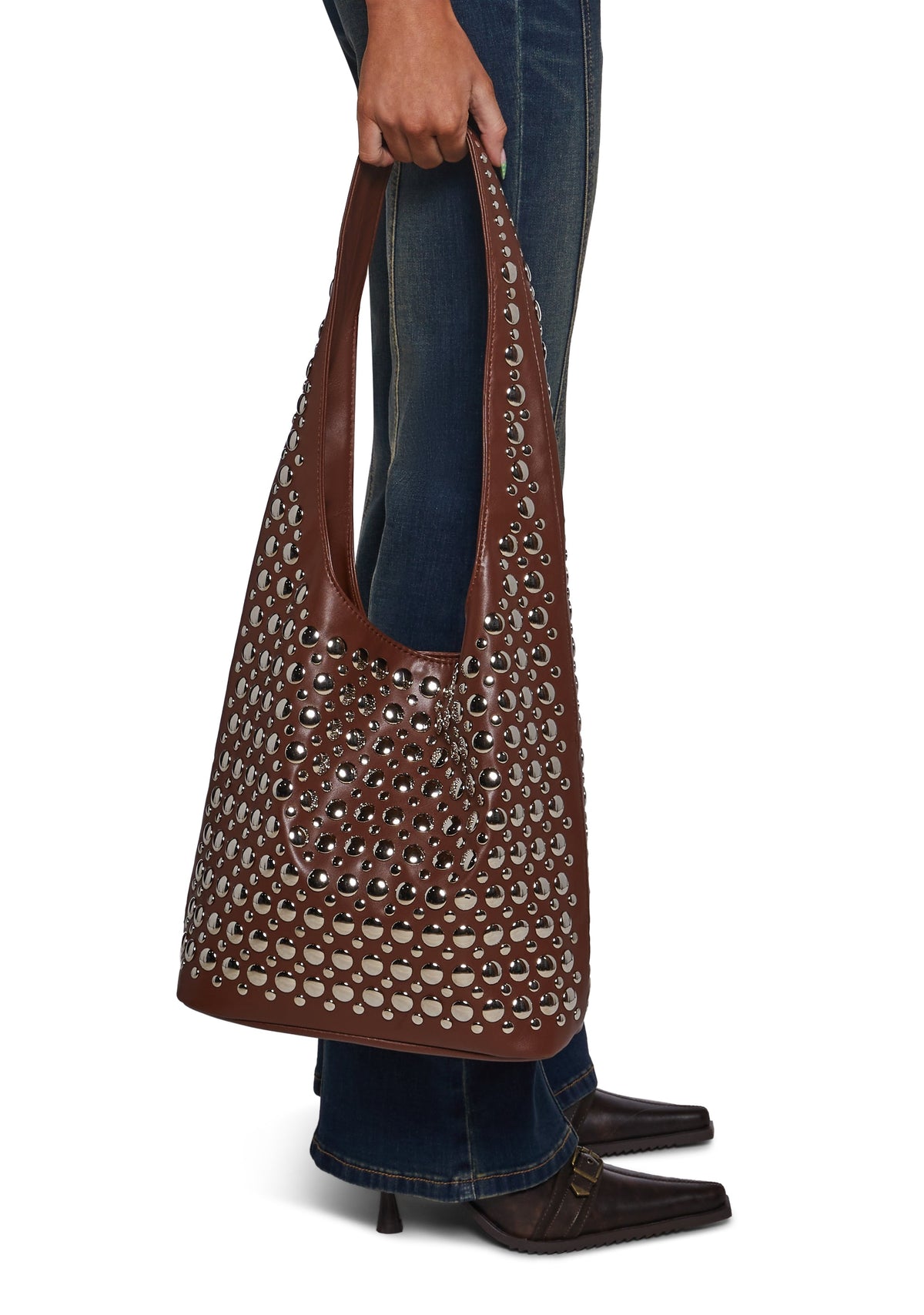 Mirror Images Tote Bag - Brown