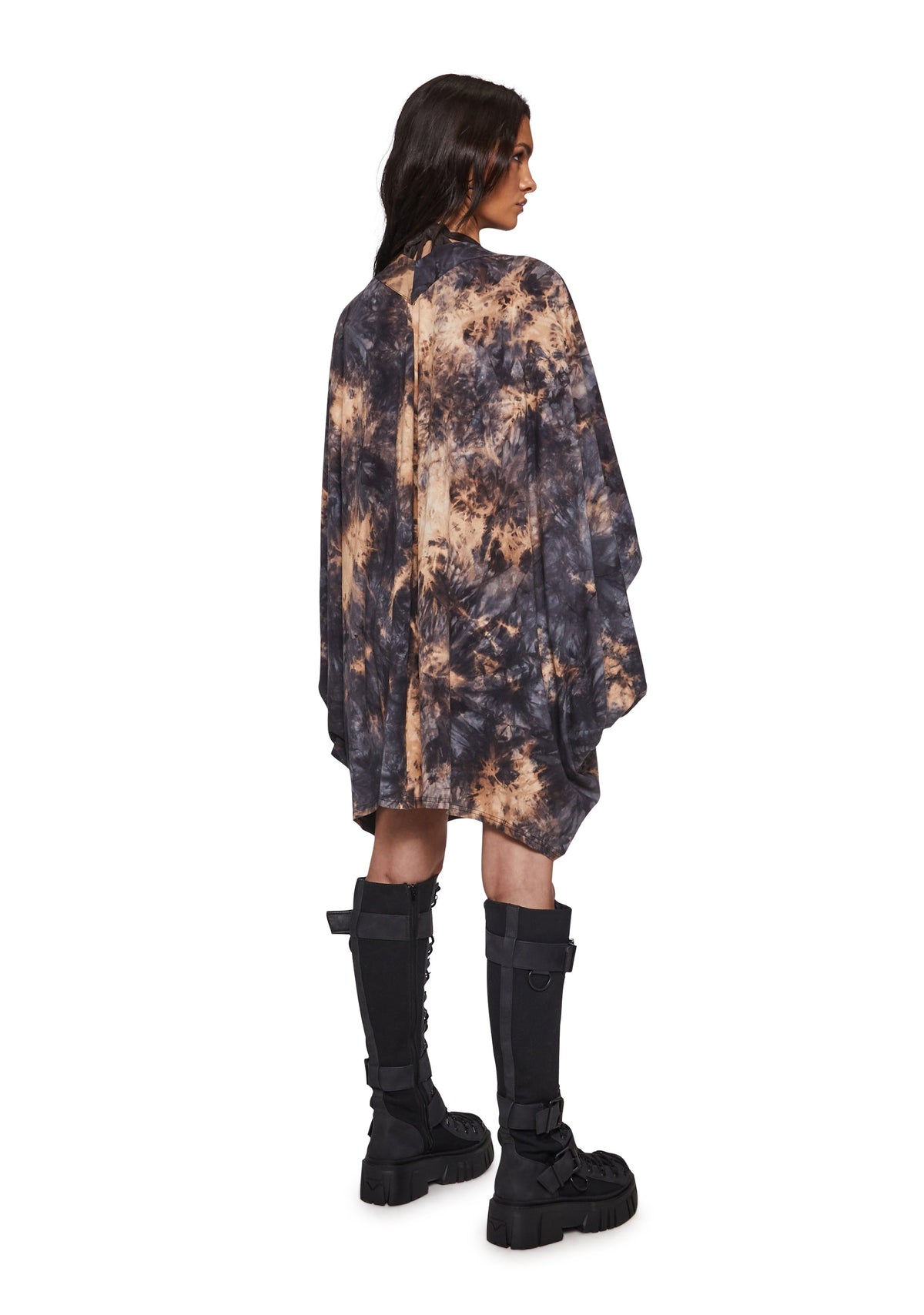 Summon The Elements Tie Dye Wrap Poncho