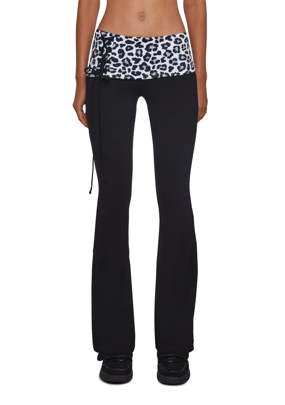 Hot Crush Knit Pants - Black