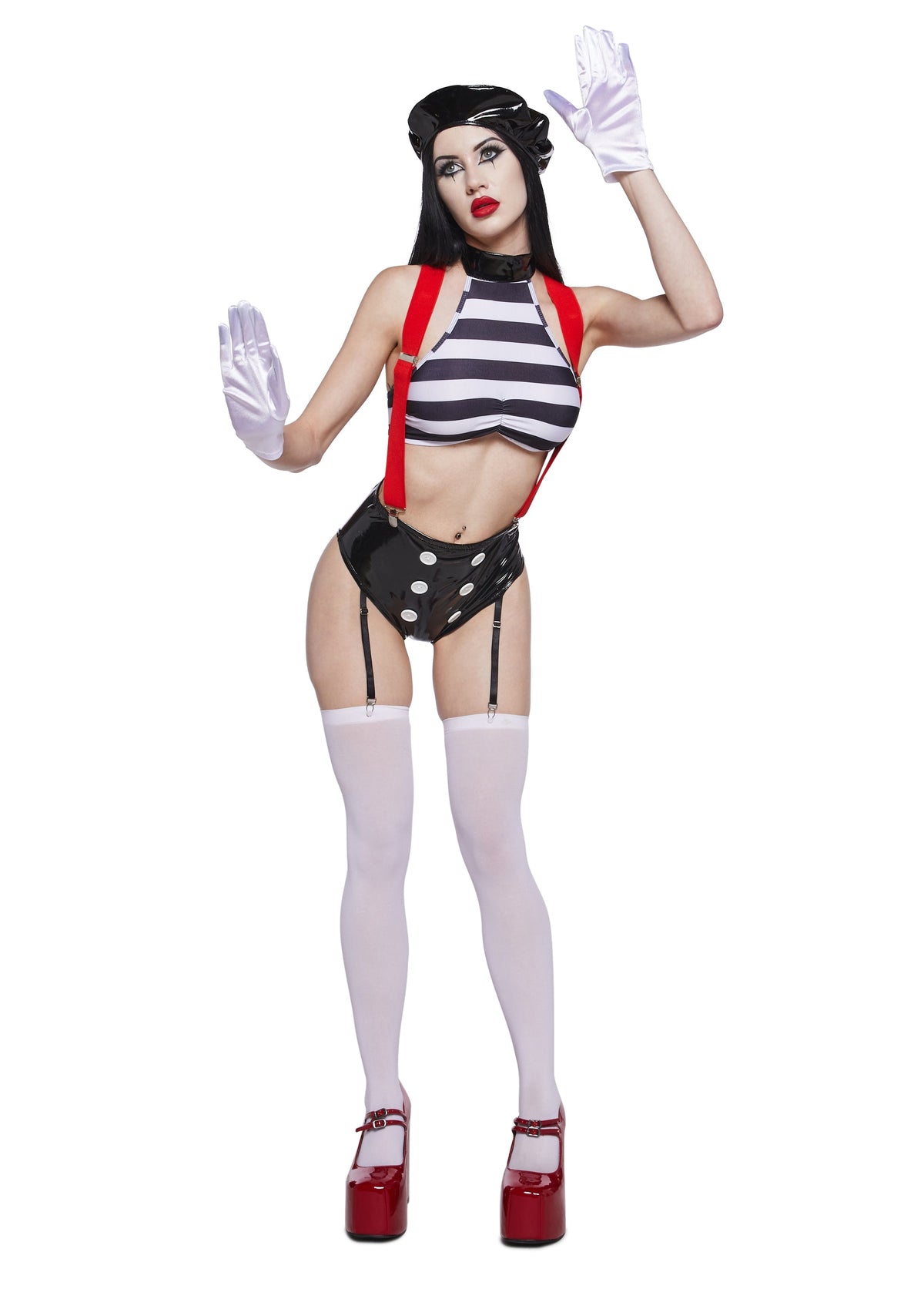 Speechless Sexy Mime Costume