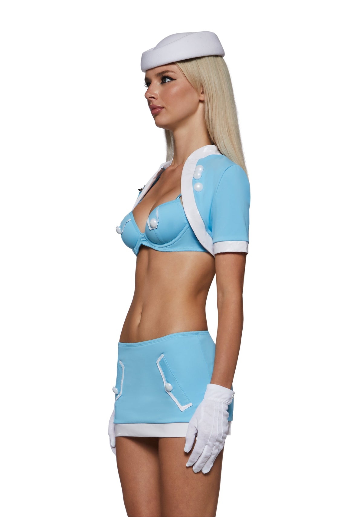 Y2K Runway Flight Attendant Costume