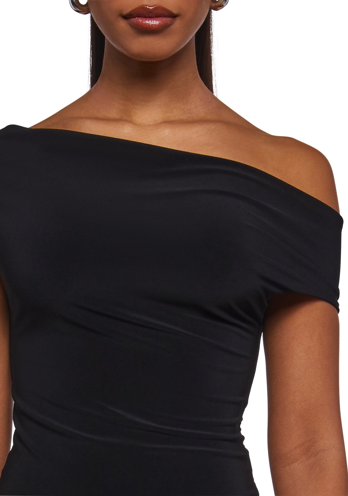 Mega Star Off The Shoulder Top - Black
