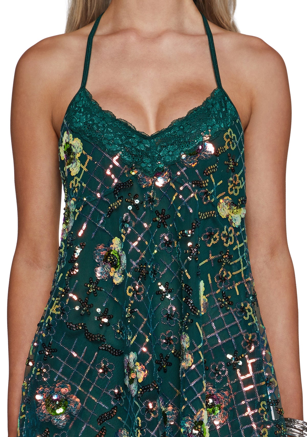 Dream Waves Babydoll Tunic - Green