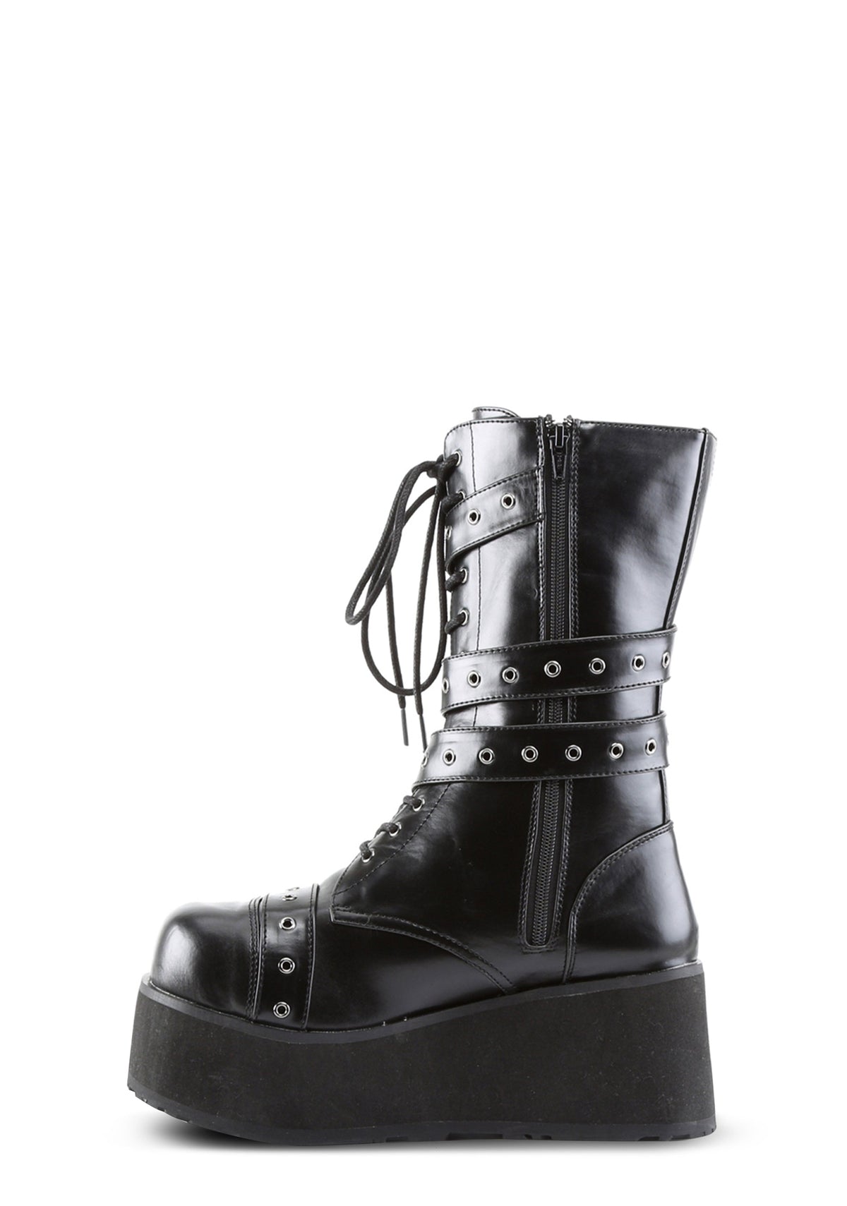Trashville-205 Wrap Mid Calf Platform Boots