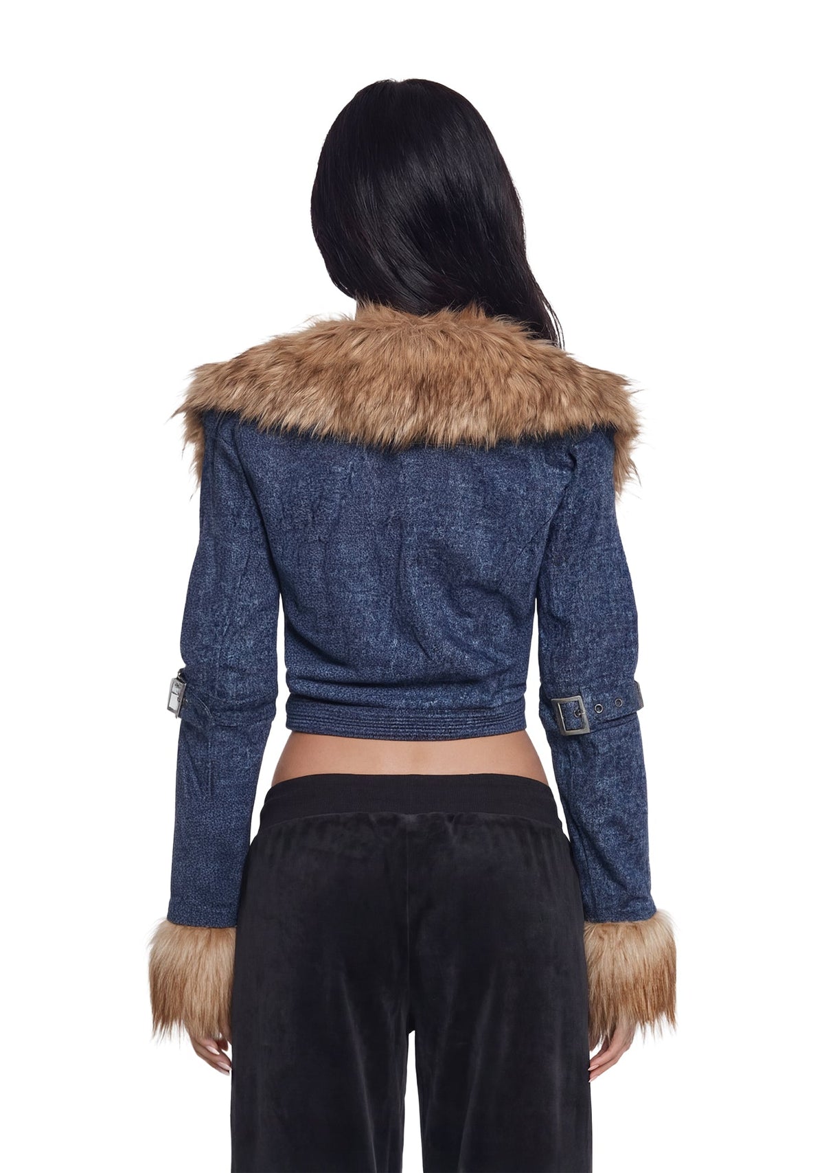 Covet Moto Jacket - Denim