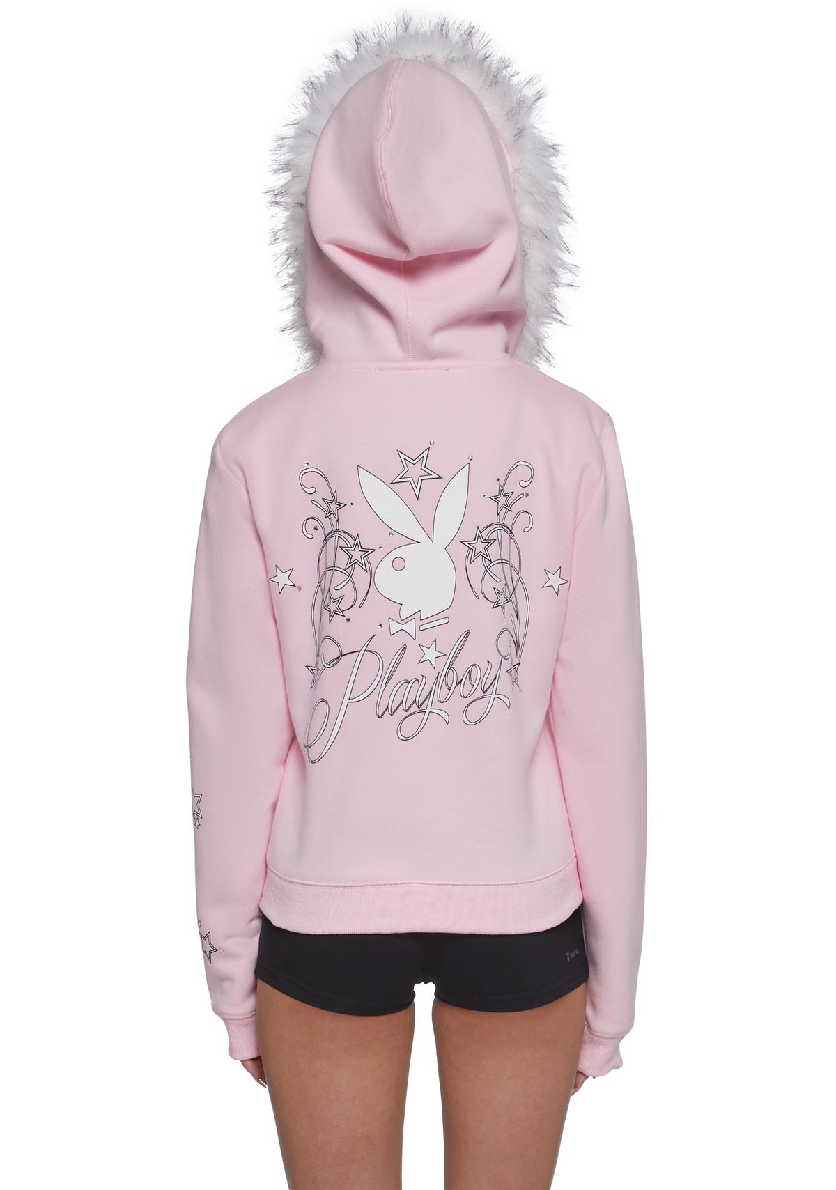 Faux Fur Trimmed Hoodie