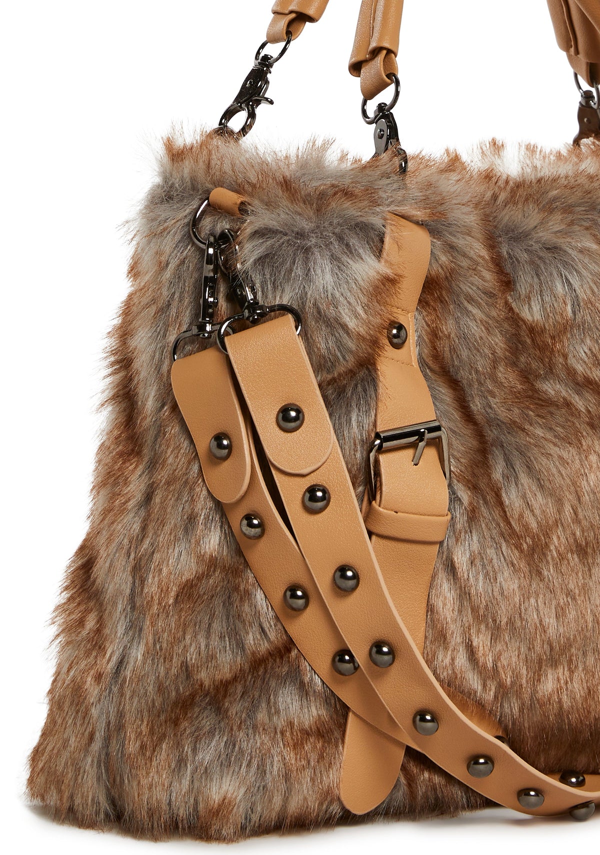Wild Whisper Faux Fur Handbag