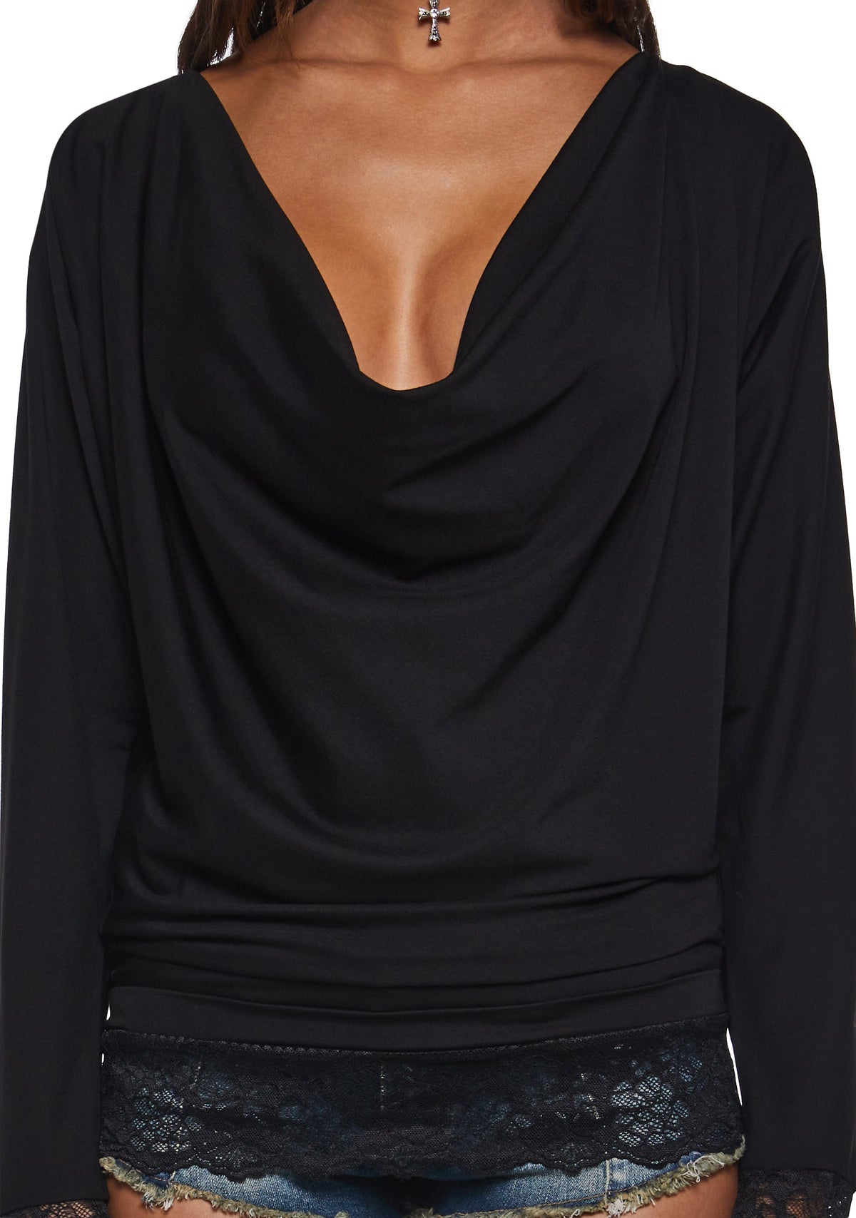 Vandal Beauty Cowl Top