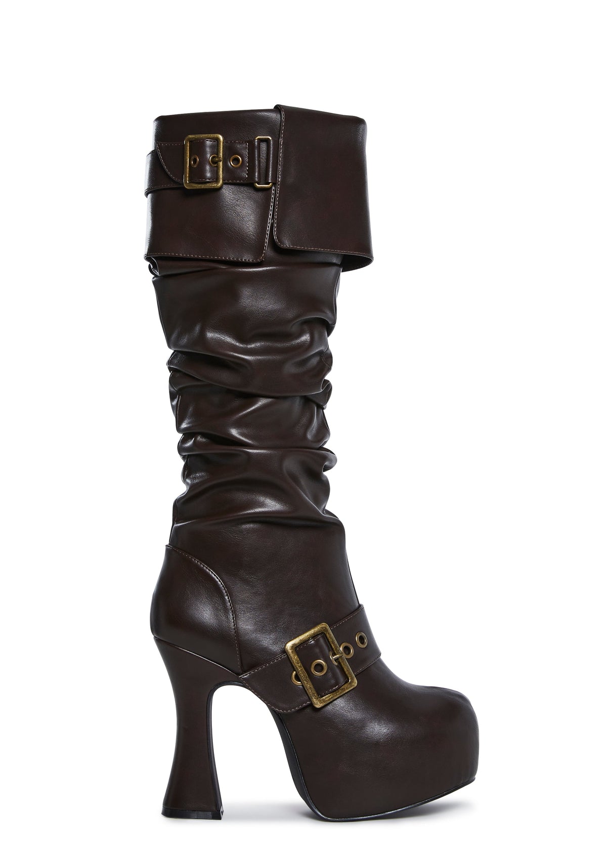 Ren Faire Slouchy Boots - Brown