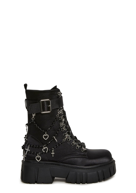Holy Revelation Combat Ankle Boots