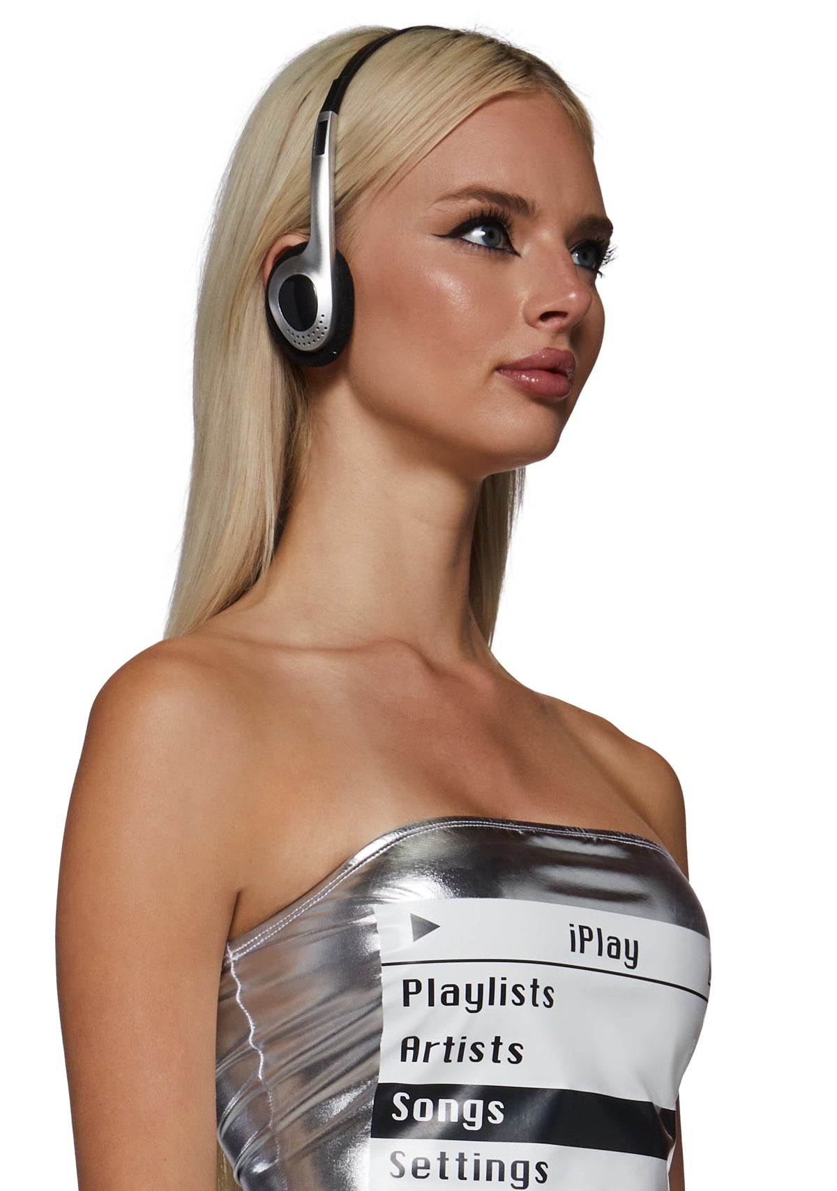 Y2K MP3 Player Costume - Silver