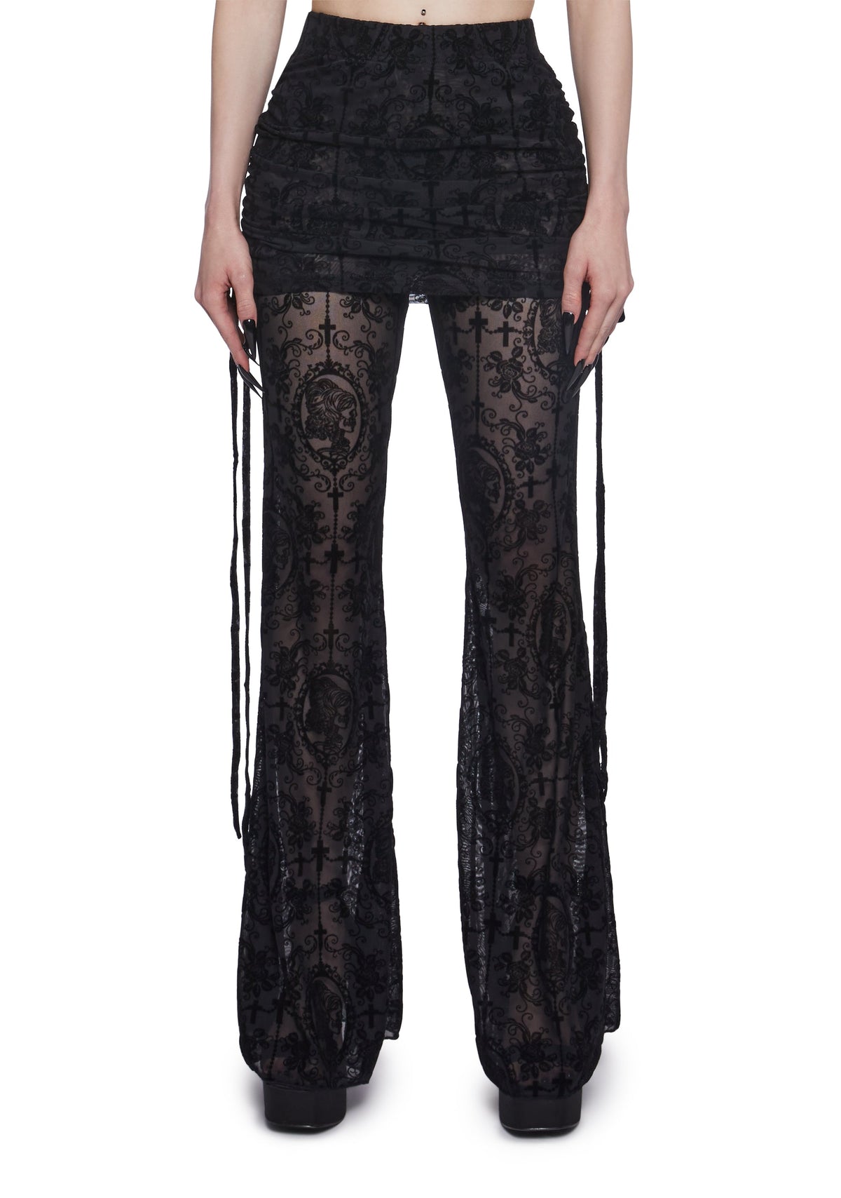 Victorian Goth Mesh Pants