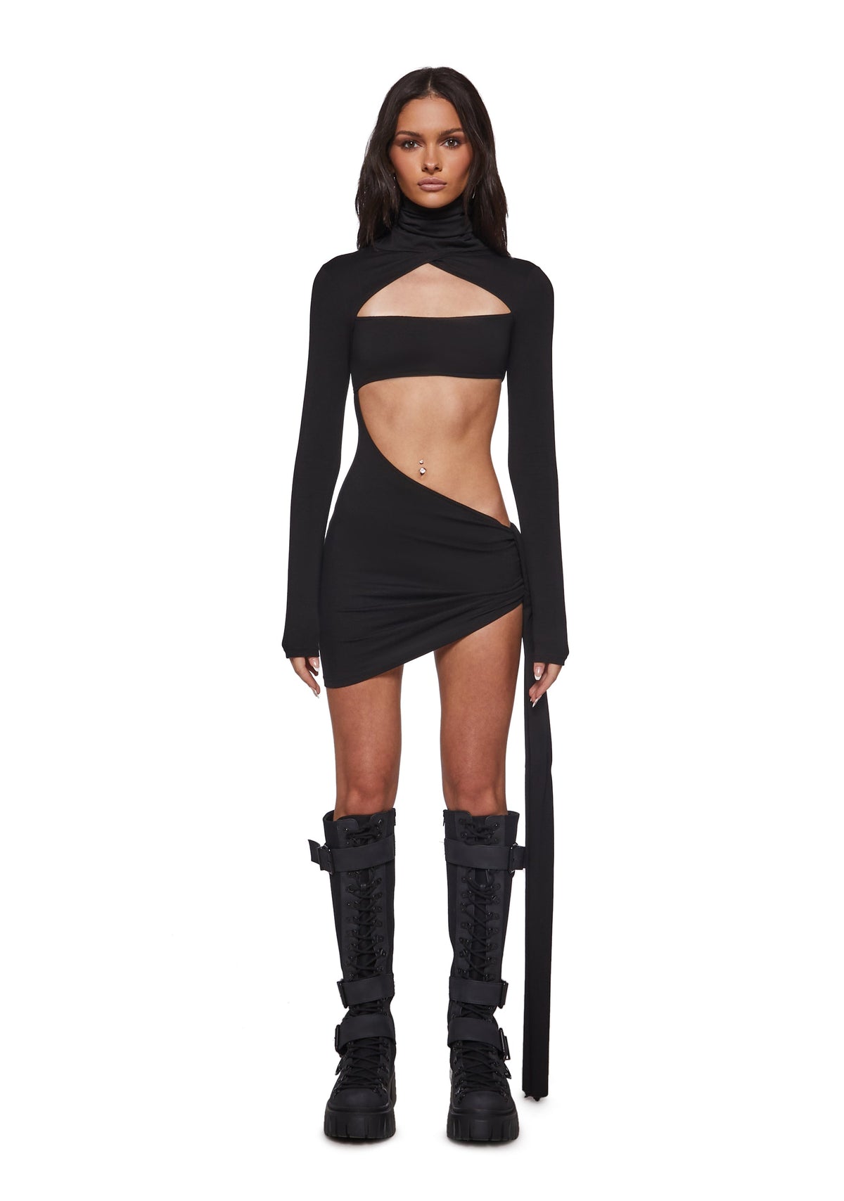 Dreamland Dancer Bodycon Dress - Black