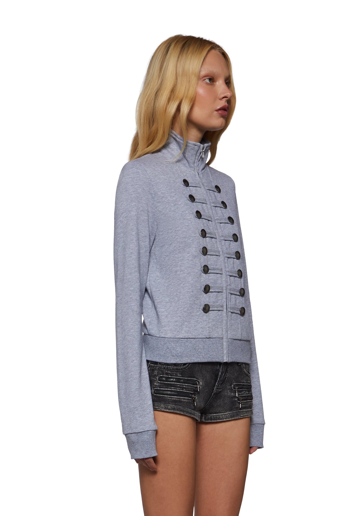 Military Parade Track Zip Sweatshirt