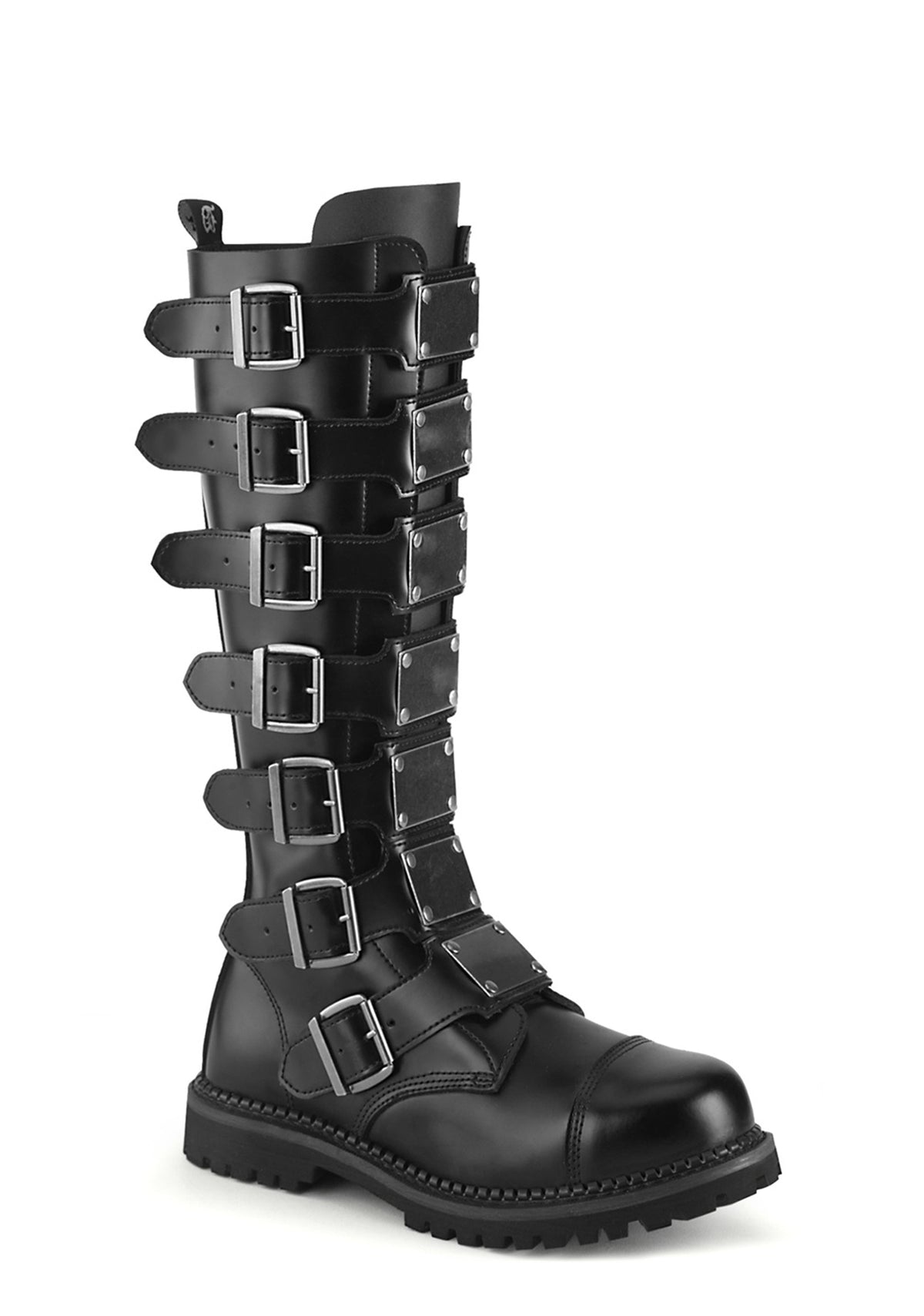 Riot-21MP Buckled Knee High Combat Boots