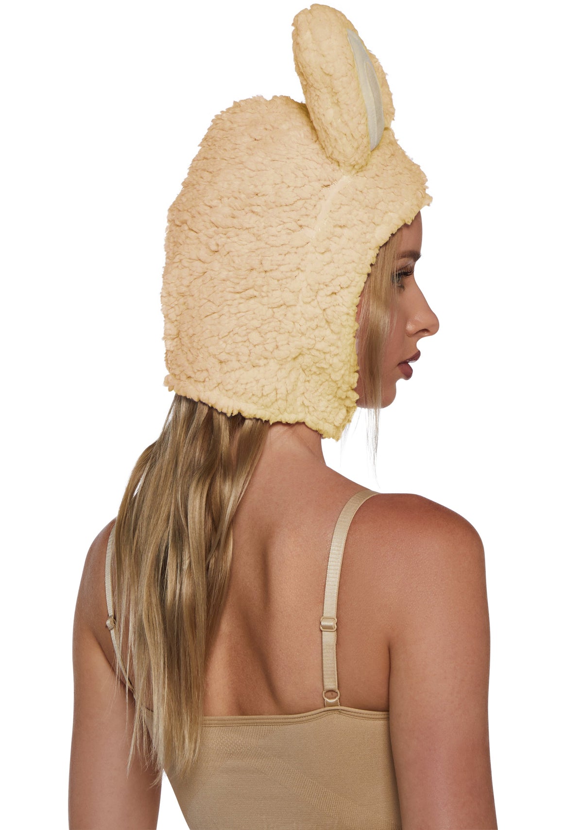 Little Monster Costume Hood - Beige